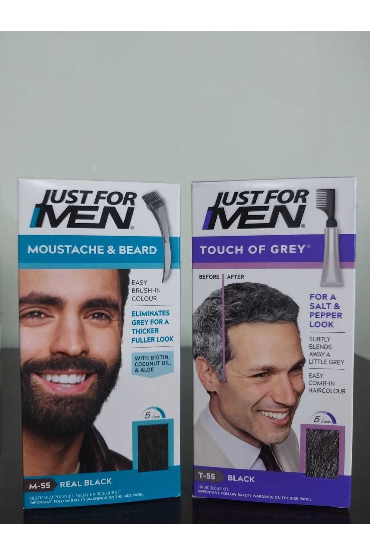 Just For Men Black Beard and Mustache Dye M-55 and Men's Hair Dye T-55 KeyÜrün391
