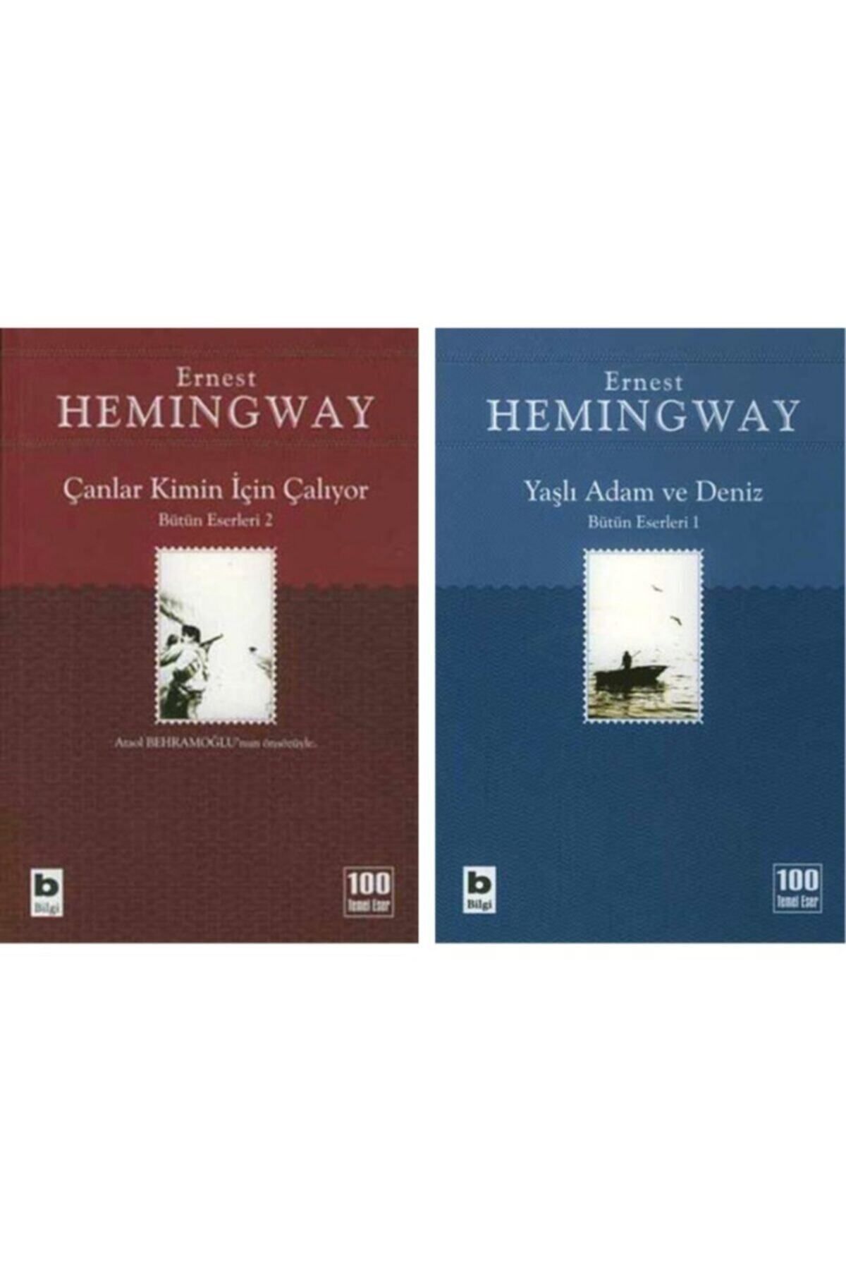 Bilgi Yayınları Çanlar Kimin Için Çalıyor - Yaşlı Adam Ve Deniz (ihtiyar Balıkçı) - Ernest Hemingway 2 Kitap Set