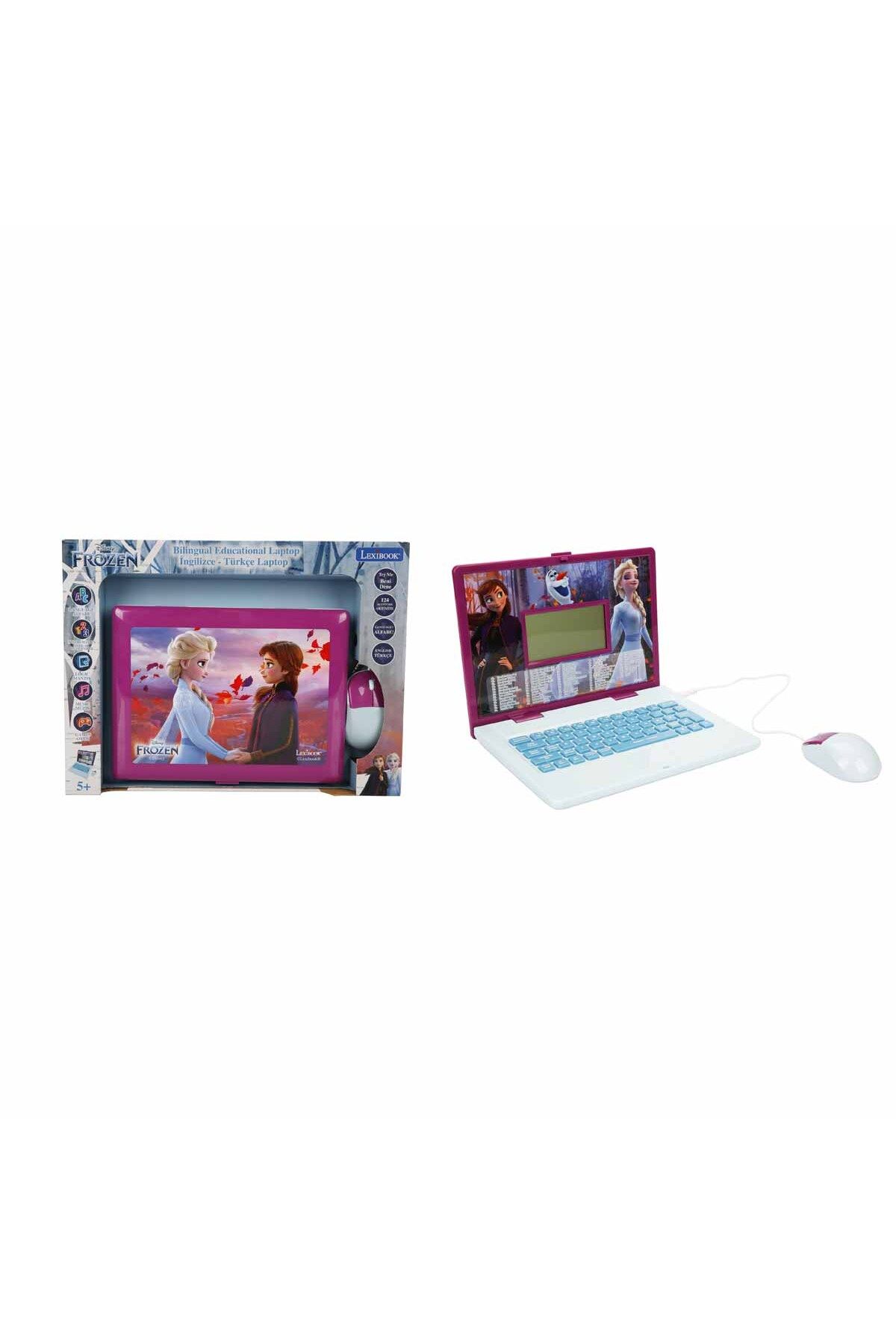 Sunman Lexibook Frozen Lisanslı İngilizce Türkçe Çocuk Bilgisayarı Laptop - 124 Fonksiyonlu