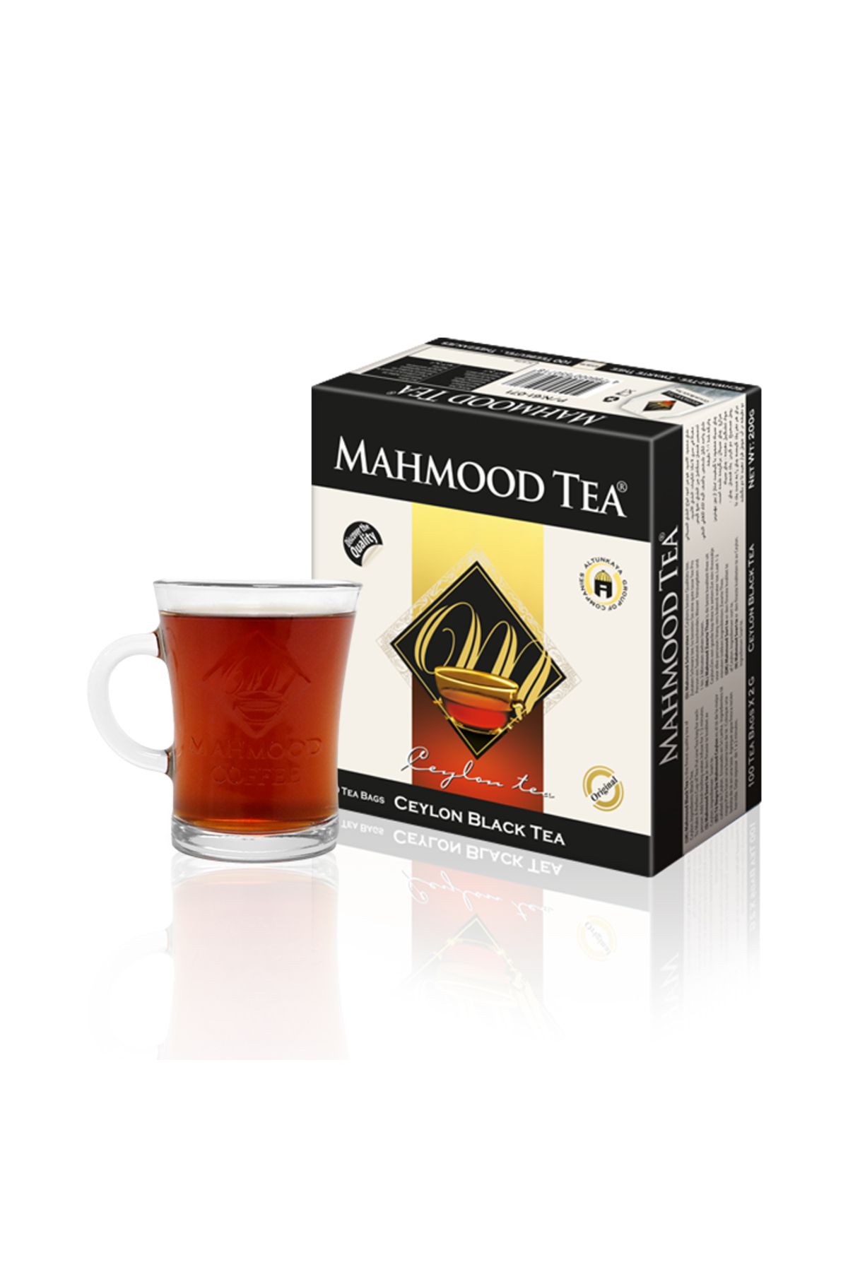 Mahmood Tea Ithal %100 Saf Seylan 100'lü Bardak Poşet Çay Bardak Bundle