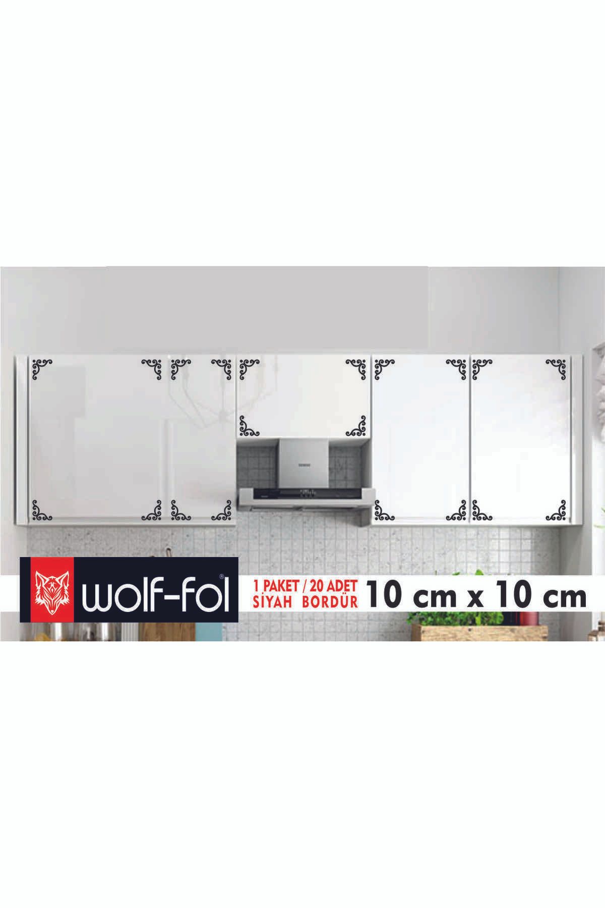 wolf-fol Mobilya Köşe Bordür 10 cm x 10 cm 1 paket 20 adet Kendinden Yapışkanlı