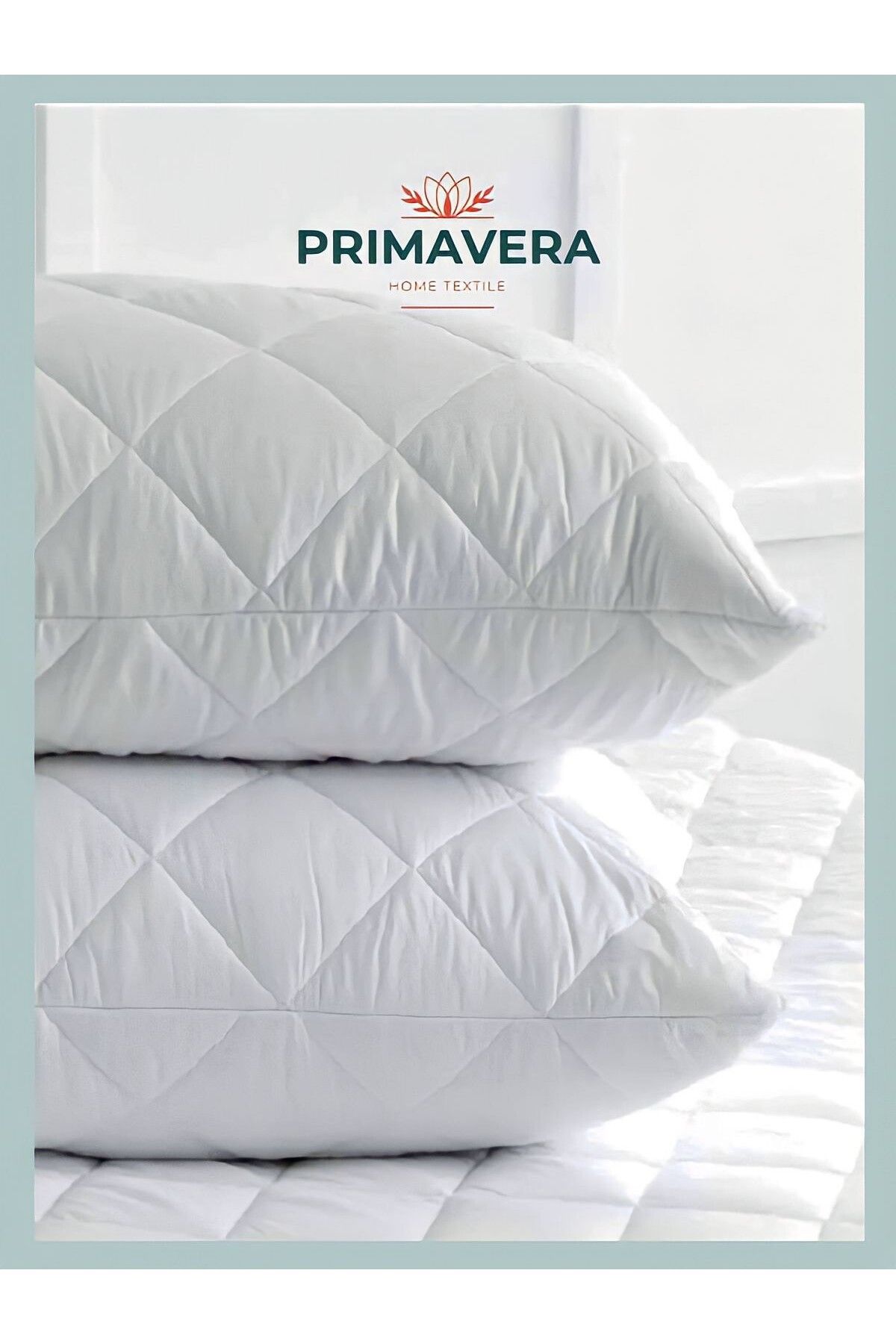 Primavera Home 2 Adet Klimalı Kapitone Fermuarlı 1000 gram Yastık 50×70
