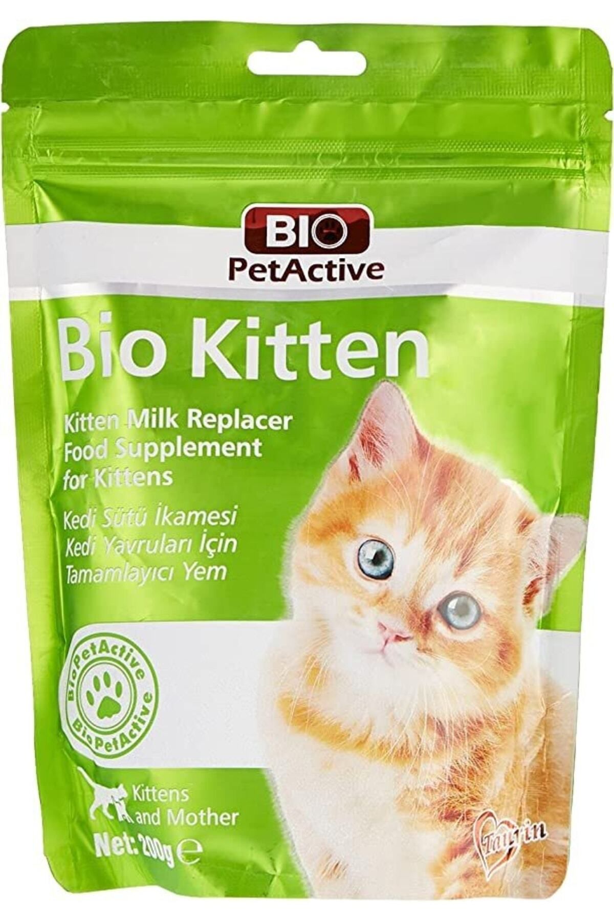 Bio PetActive Bio Kitten Milk Powder 200 Gr Yavru Kedi Süt Tozu