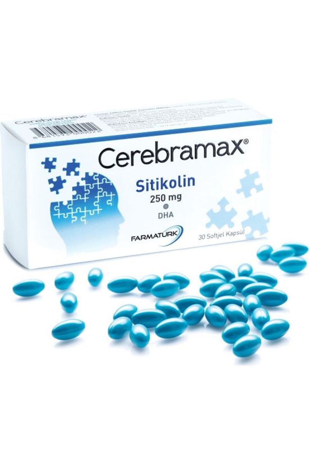 Farmaturk Cerebramax Softjel Kapsül 250 Mg Sitikolin & Dha
