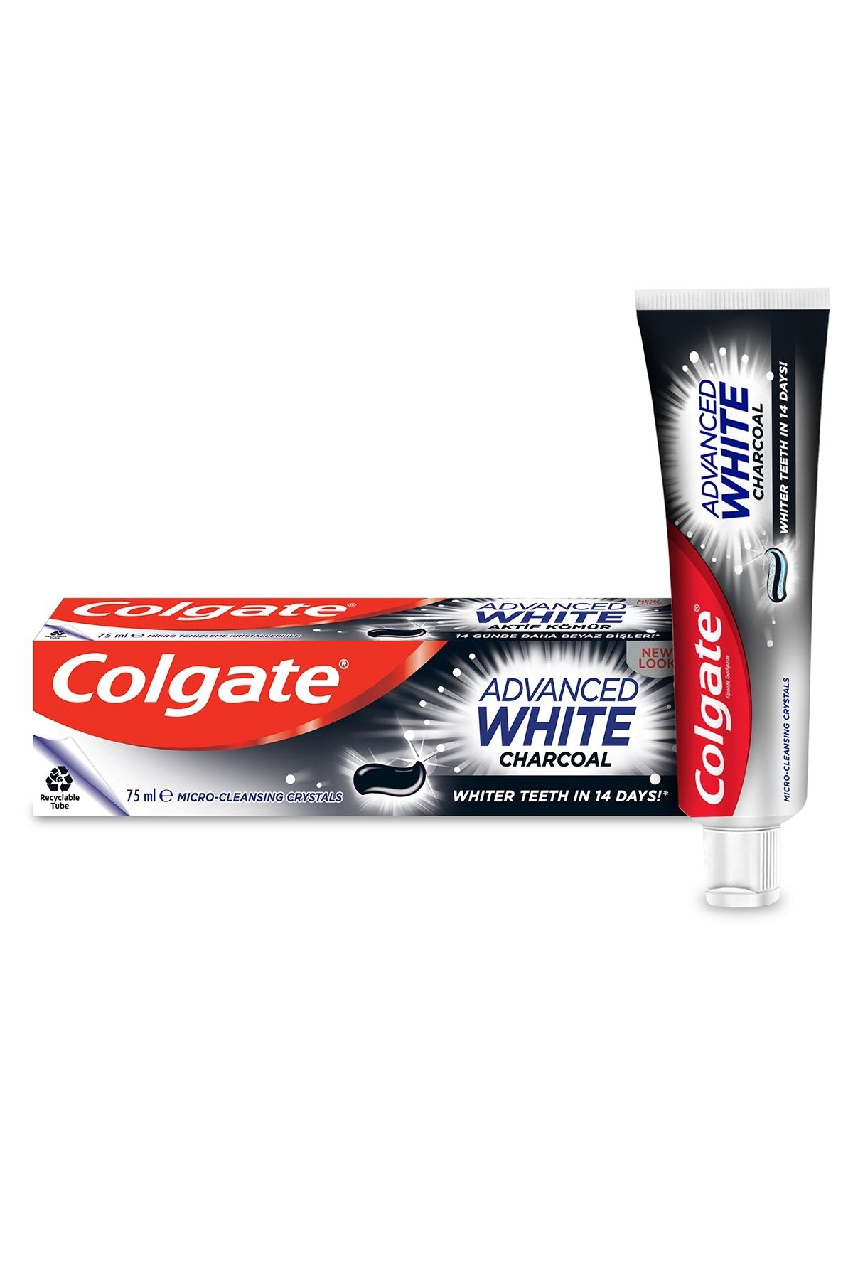 Colgate ( FIRÇALIK HEDİYE ) Colgate Advanced White Aktif Kömür Diş Macunu 75 ml