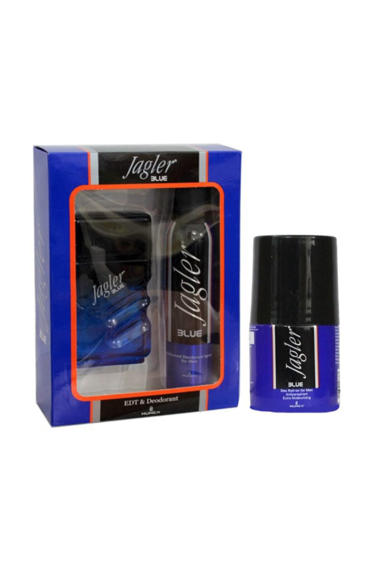 Jagler Blue Edt 90 ml + 150 ml Deodorant + 50 ml Roll-on Erkek Parfüm Seti 86909733712550