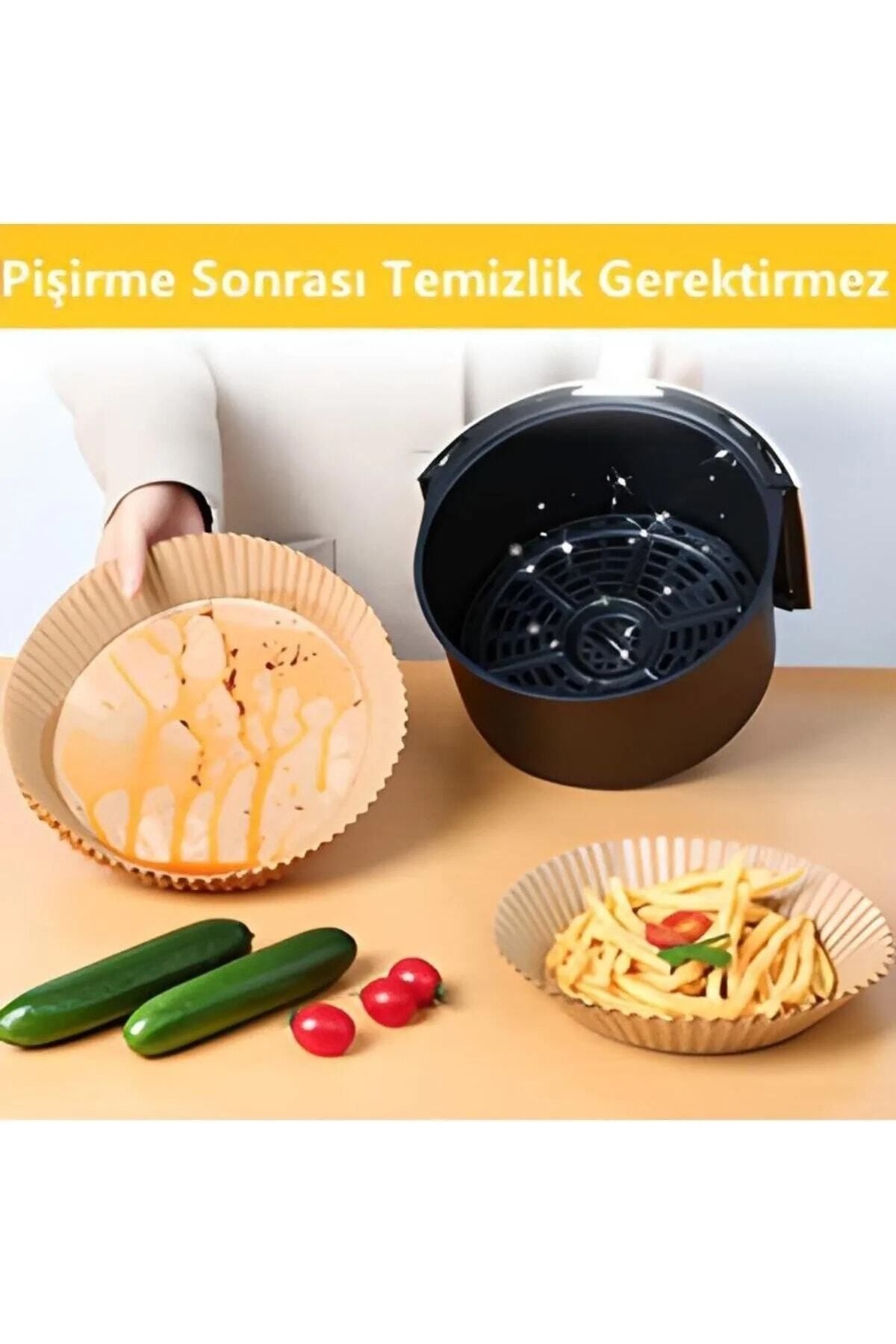 VİGENTİNO Airfryer Fritöz Pişirme Kağıdı - Airfryer Liners Hava Fritözü-xiaomi-philips Yağsız Tefal-kumtel-mı