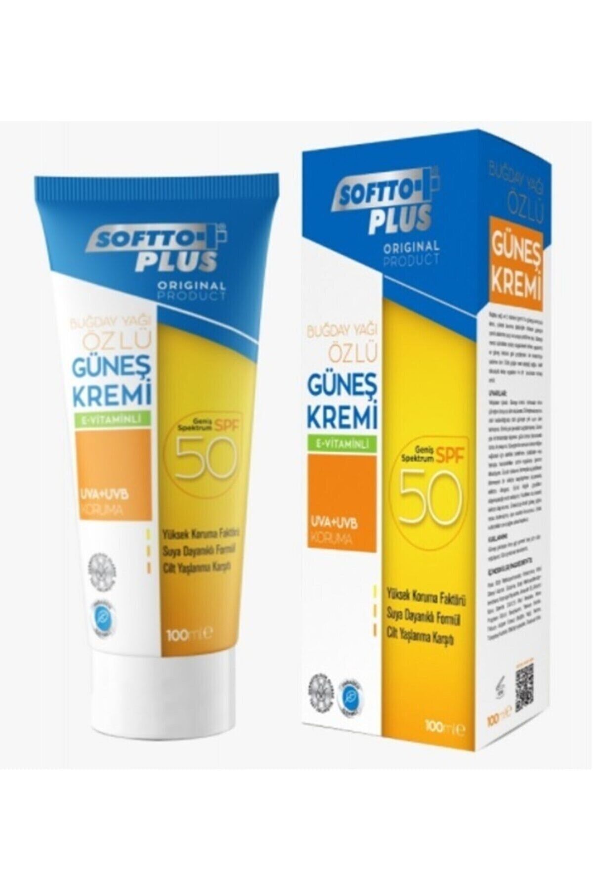 Softto Plus Wheat Extract Sun Cream Spf50 100 ml KeyÜrün474
