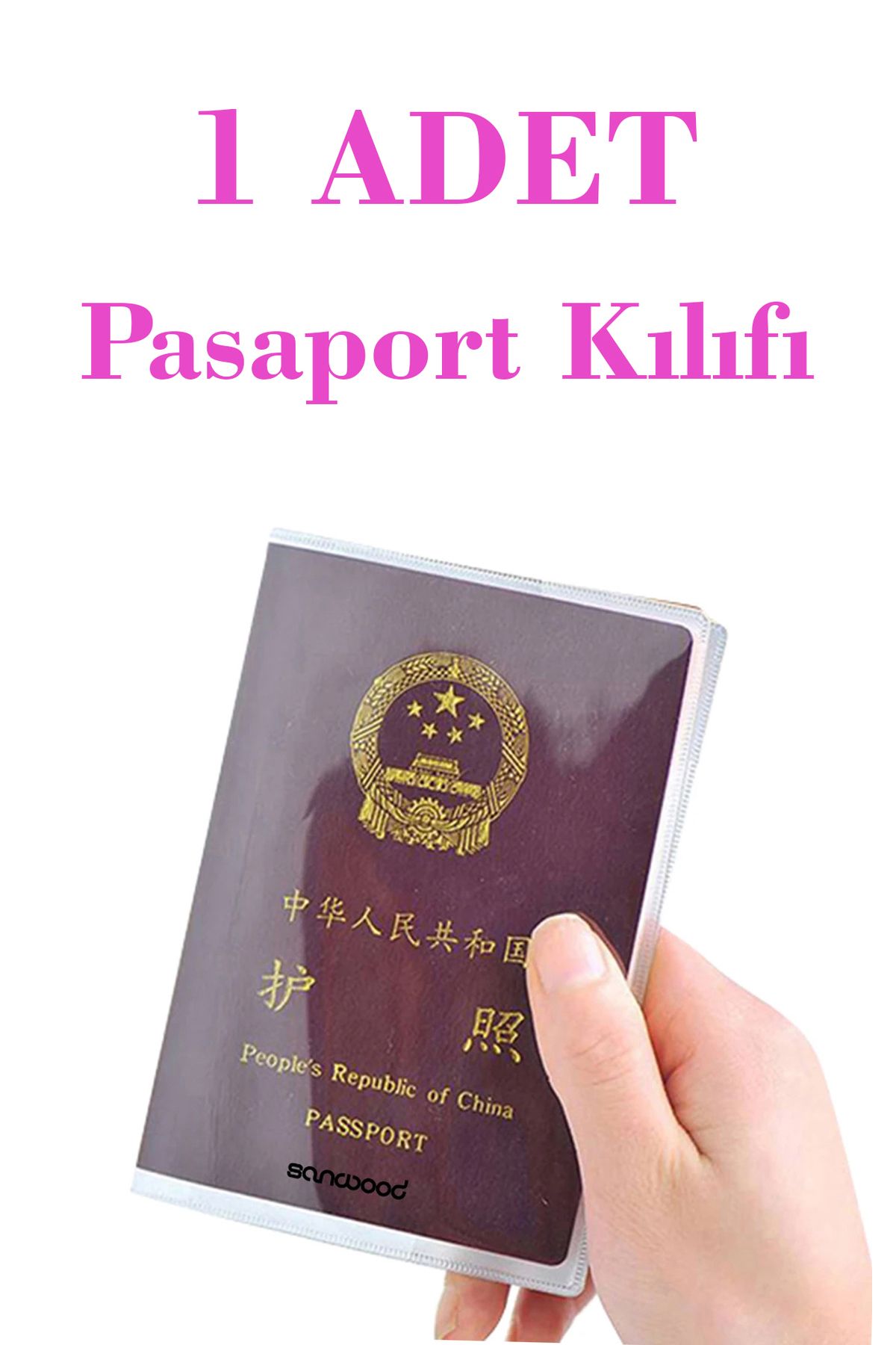 İPAX 1 Adet Şeffaf Pasaport Kılıfı Pasaport Koruma Kabı Pasaport Cüzdanı Pasaportluk Her Pasaporta Uygun