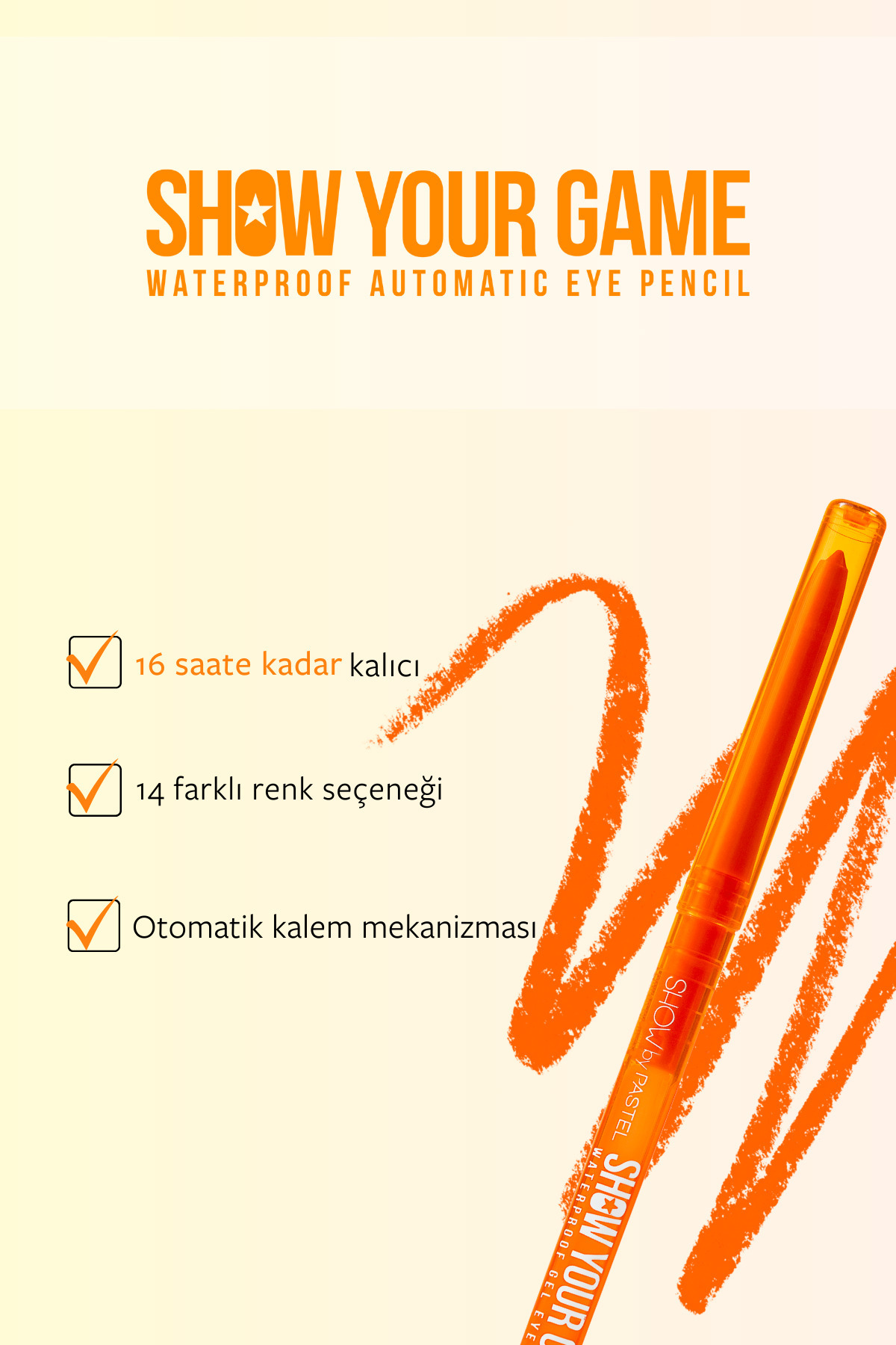 Show Your Game Waterproof Gel Eye Pencil - Jel Göz Kalemi 407_2
