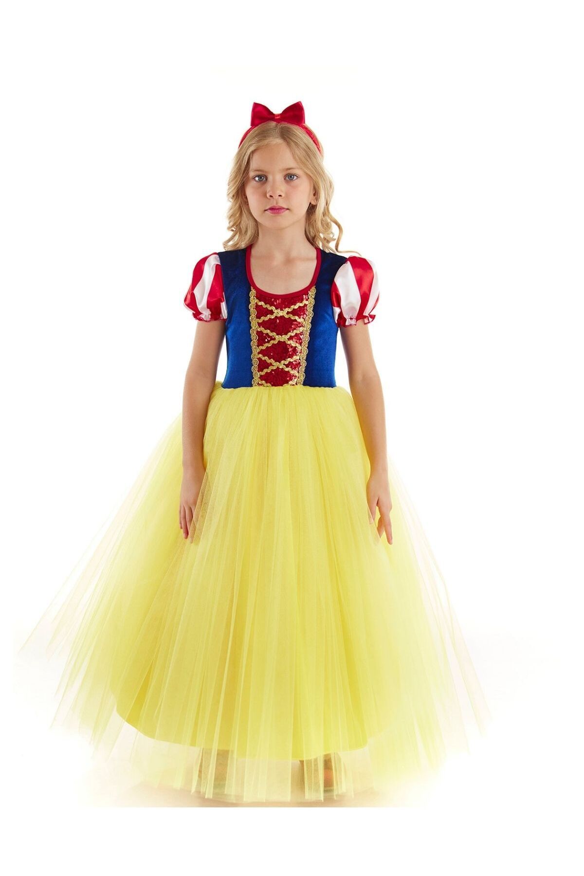 Tameris Kostüm Pamuk Prenses Kostümü Taç Hediyeli - Kız Çocuk Parti Ve Doğum Günü Elbiseleri