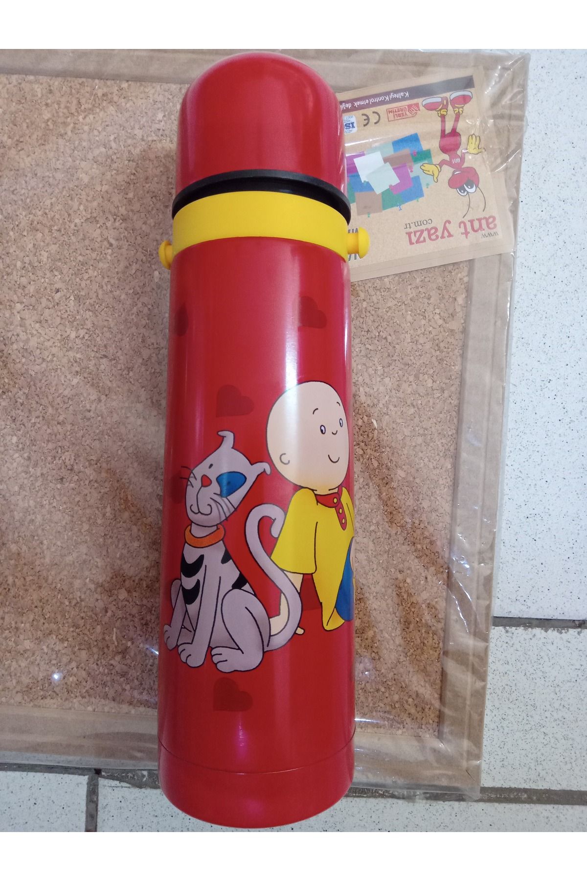 Dönmezler Çelik suluk caillou bardaklı