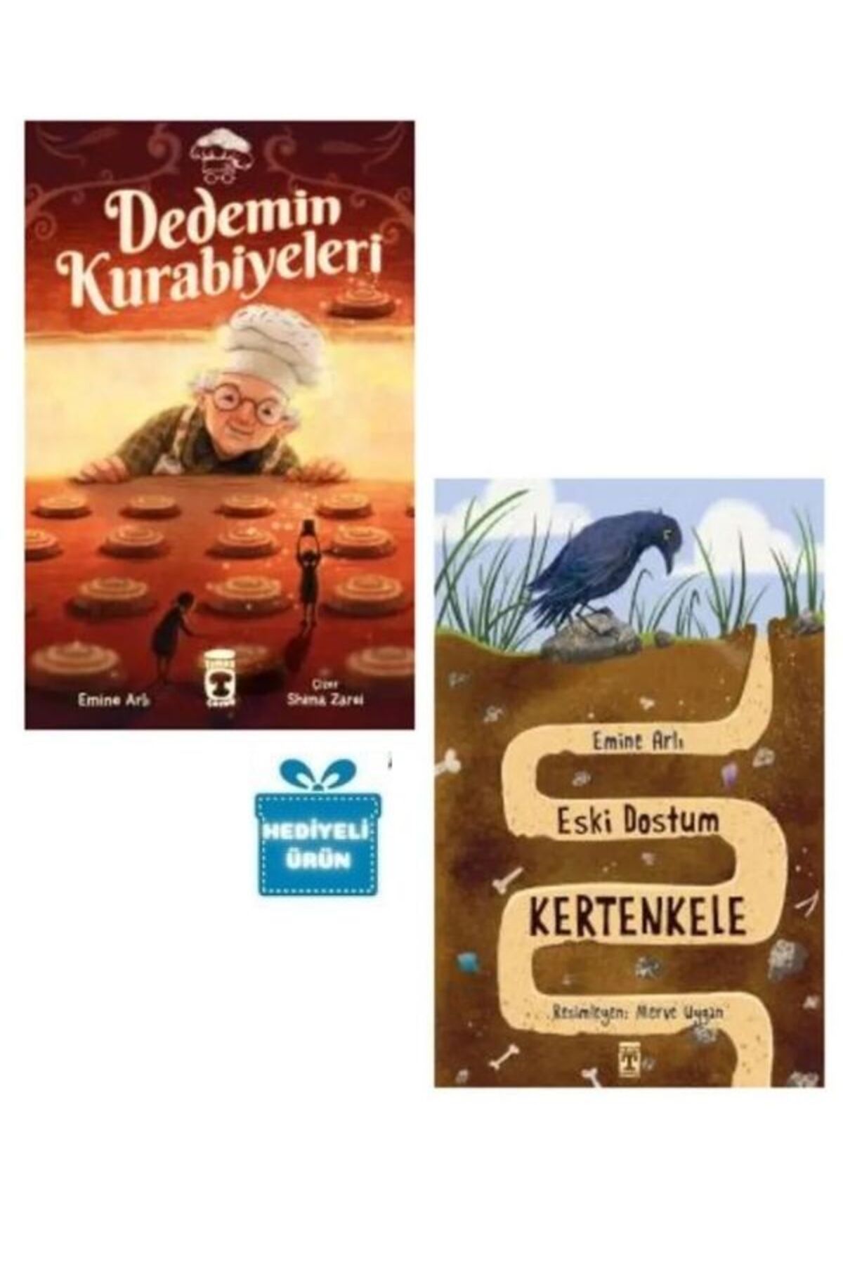 Timaş Yayınları Hediyeli- Dedemin Kurabiyeleri Eski Dostum Kertenkele - Emine Arlı 3. 4. 5. Sınıf Okuma Kitapları