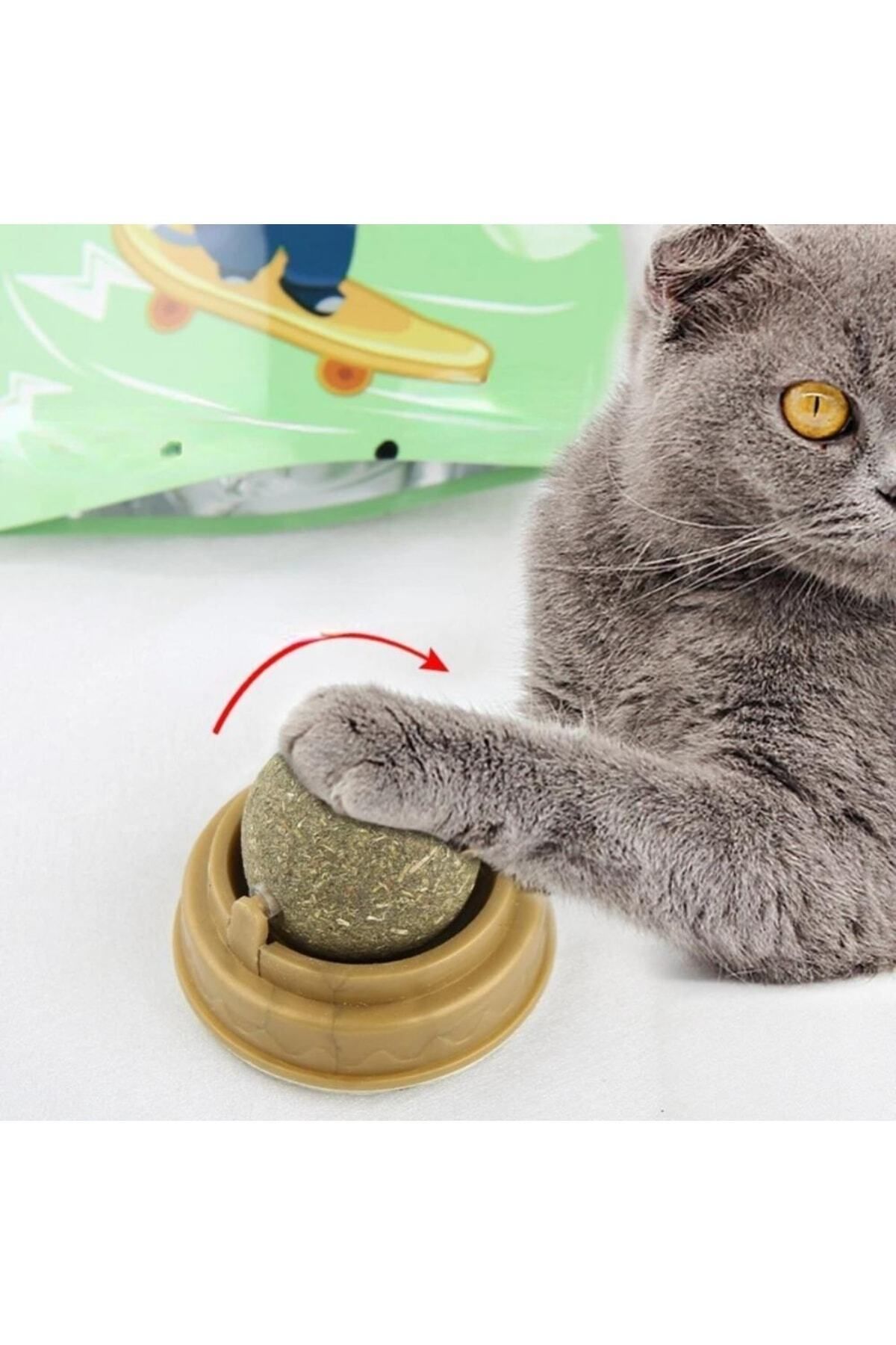 Zeki Karga Doğal Catnipli Yenilebilir Kedi Nanesi Otu Oyun Topu Oyuncağı Cat Mint Top Oyuncak