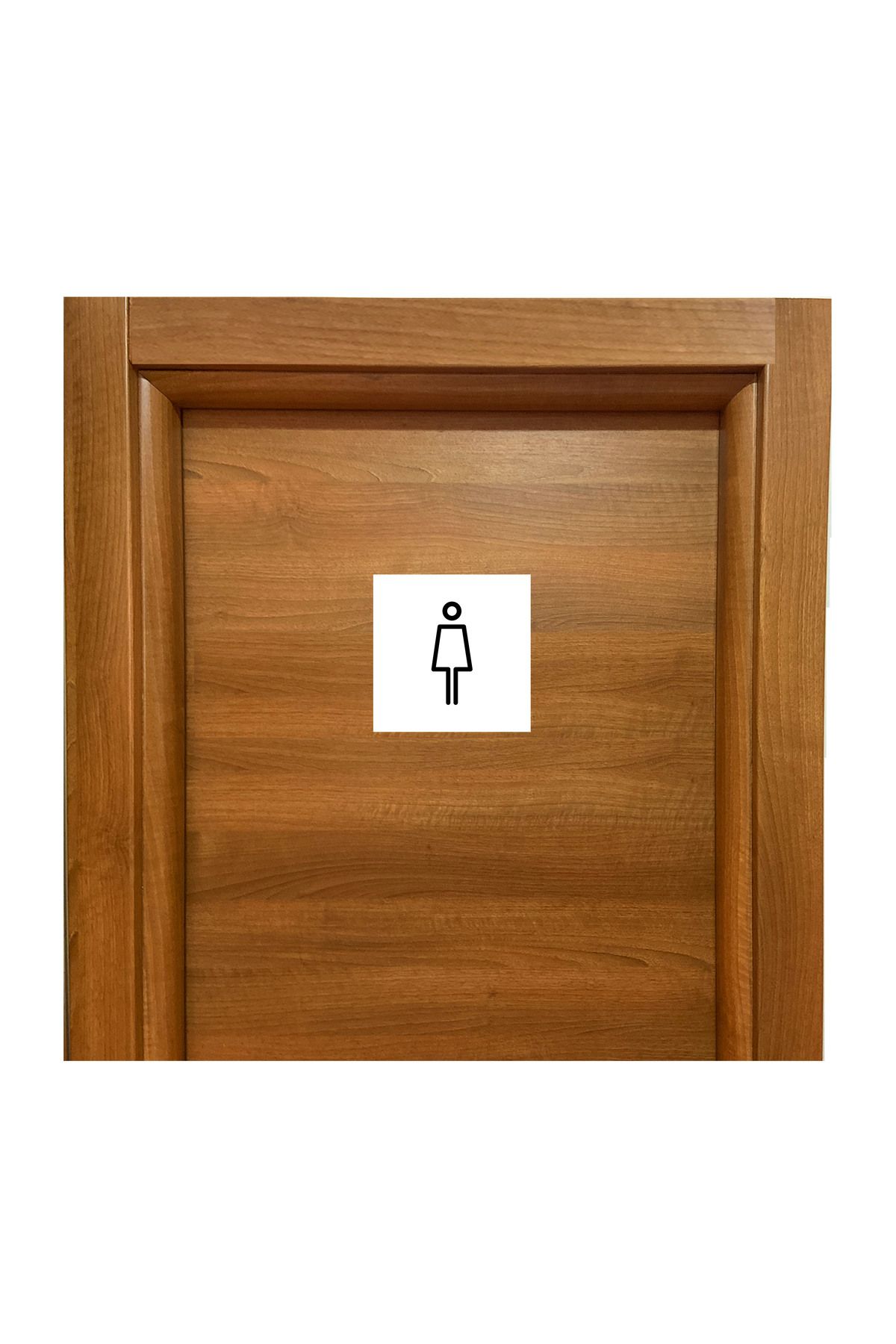 Ayhan Reklam Kadın WC Tuvalet Kapı Üzeri Uyarı Levhası Tabelası