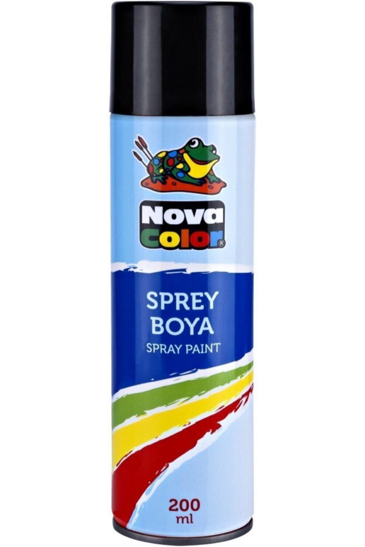 nova color 200ml Siyah Sprey Boya Nc-805