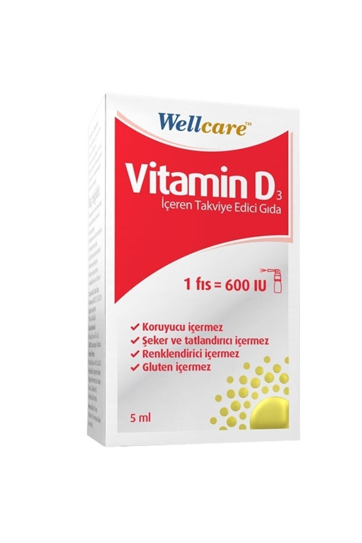Wellcare Vitamin D3 600 Iu 5ml
