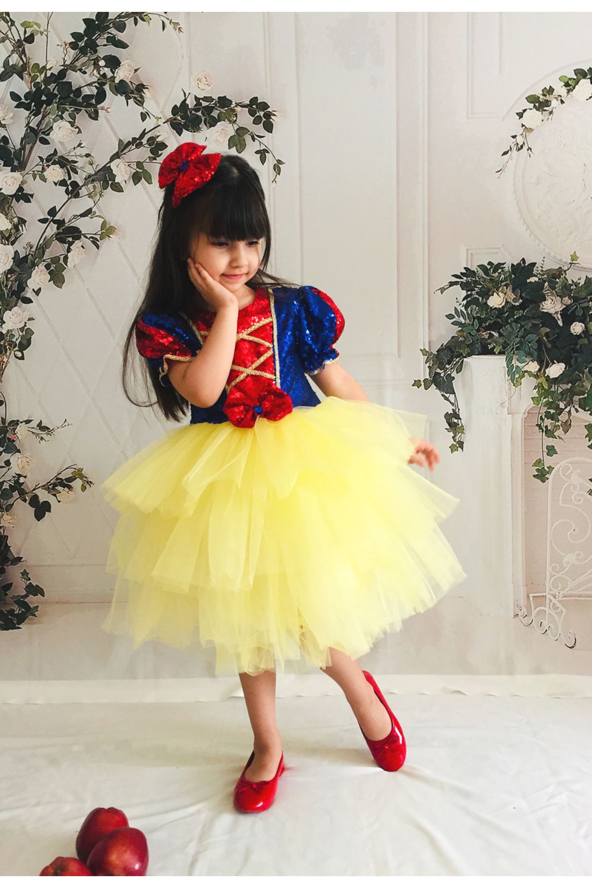 Mixie Pamuk Prenses Doğum Günü,tütü Kız Çoçuk Elbisesi