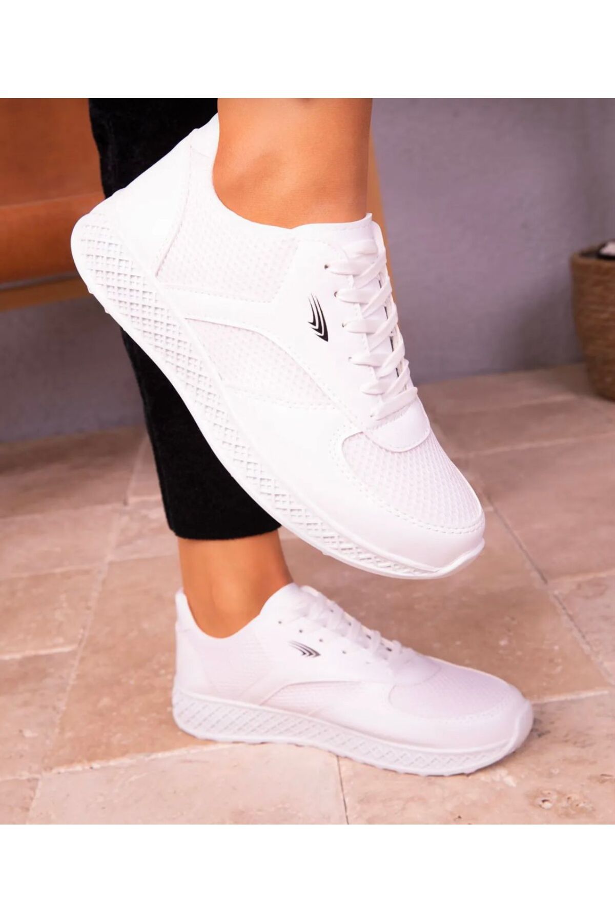 galya shoes Kadın Beyaz Sneaker Spoor Ayakkabı