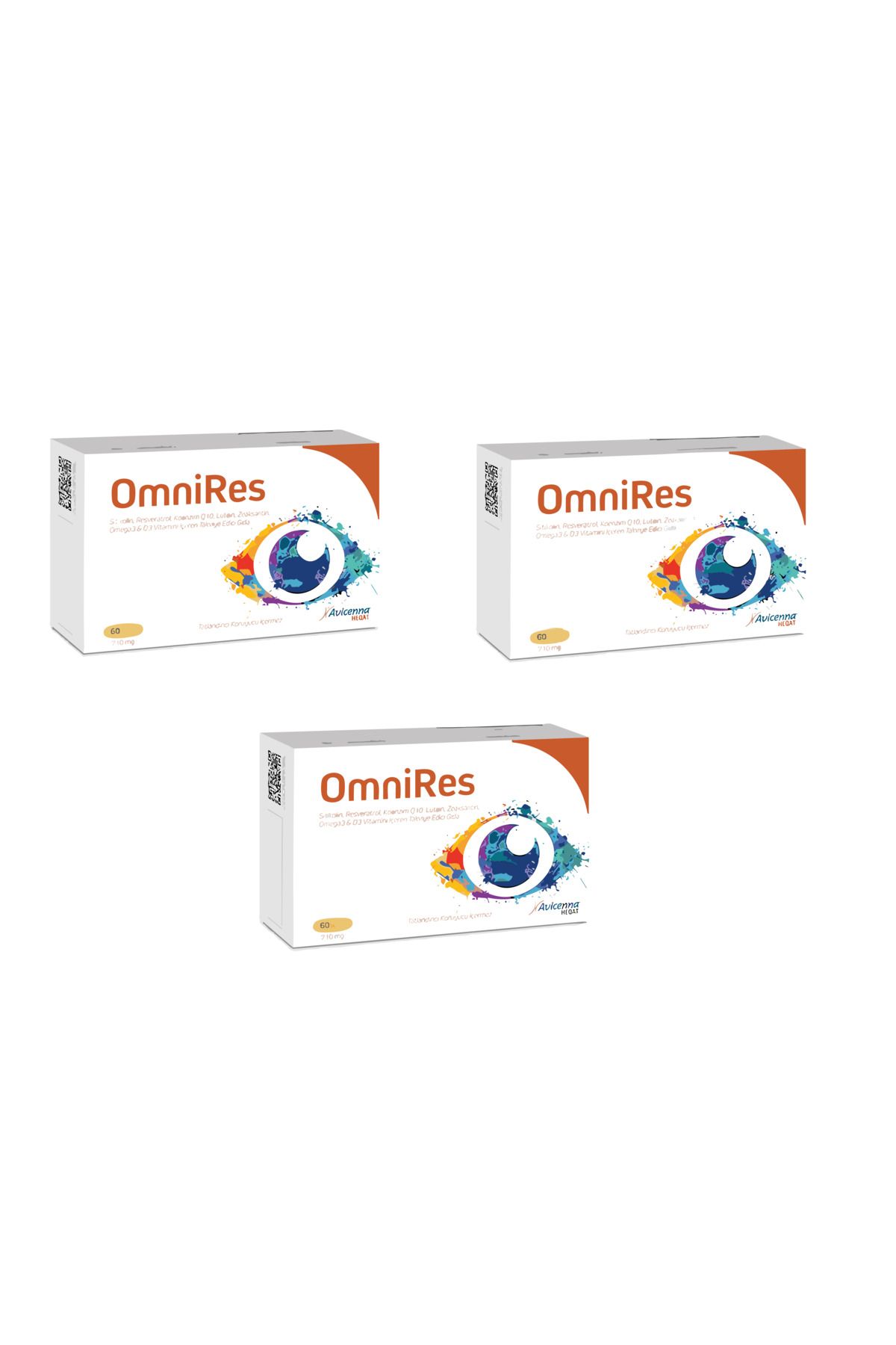 Avicenna Omnires Omega 3 Ve D3 Vitamini Içeren Takviye Edici Gıda - 60 Yumuşak Kapsül - 3 Adet