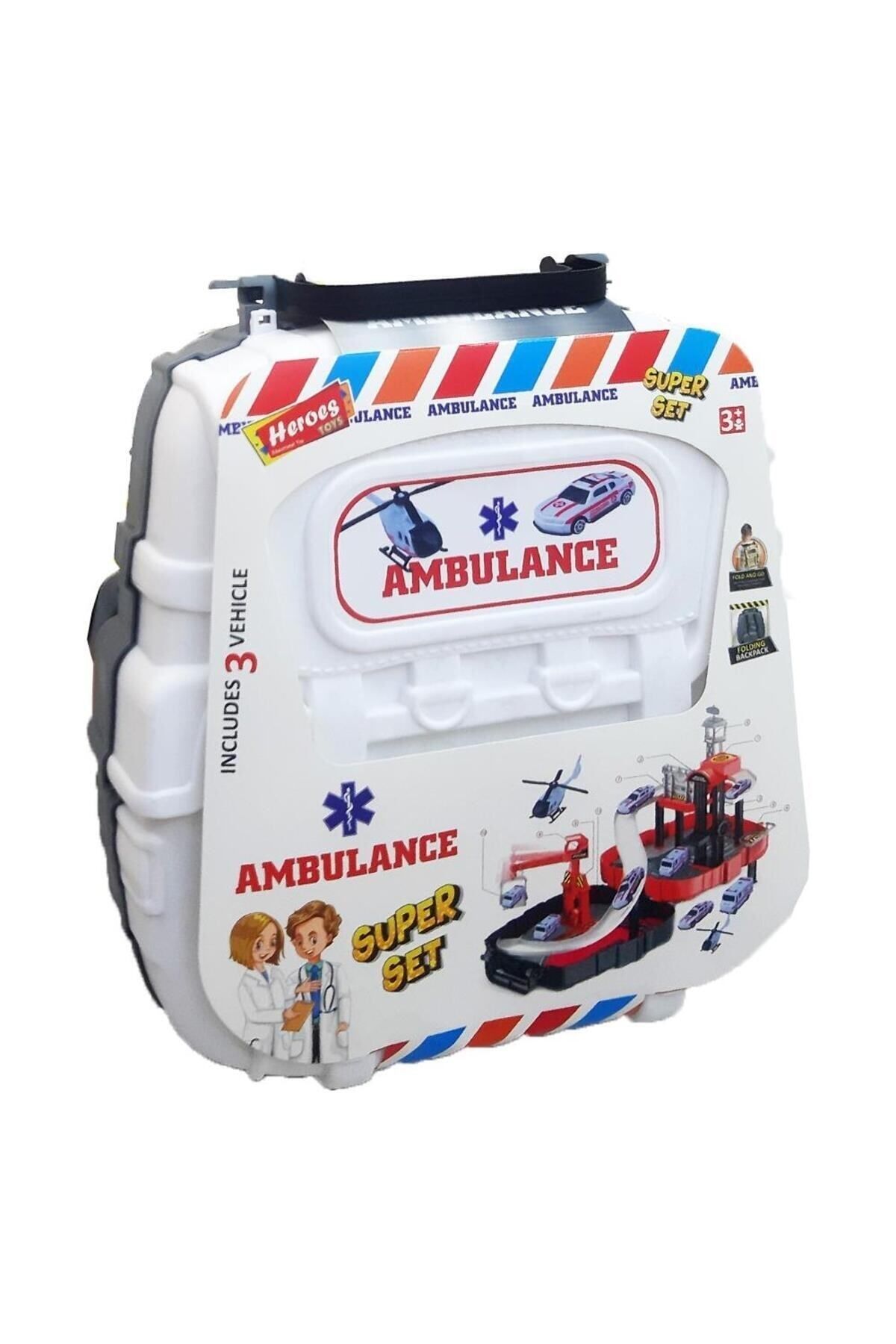 Eren Ern Heroes Toys Çantalı Ambulans Seti Arabalı