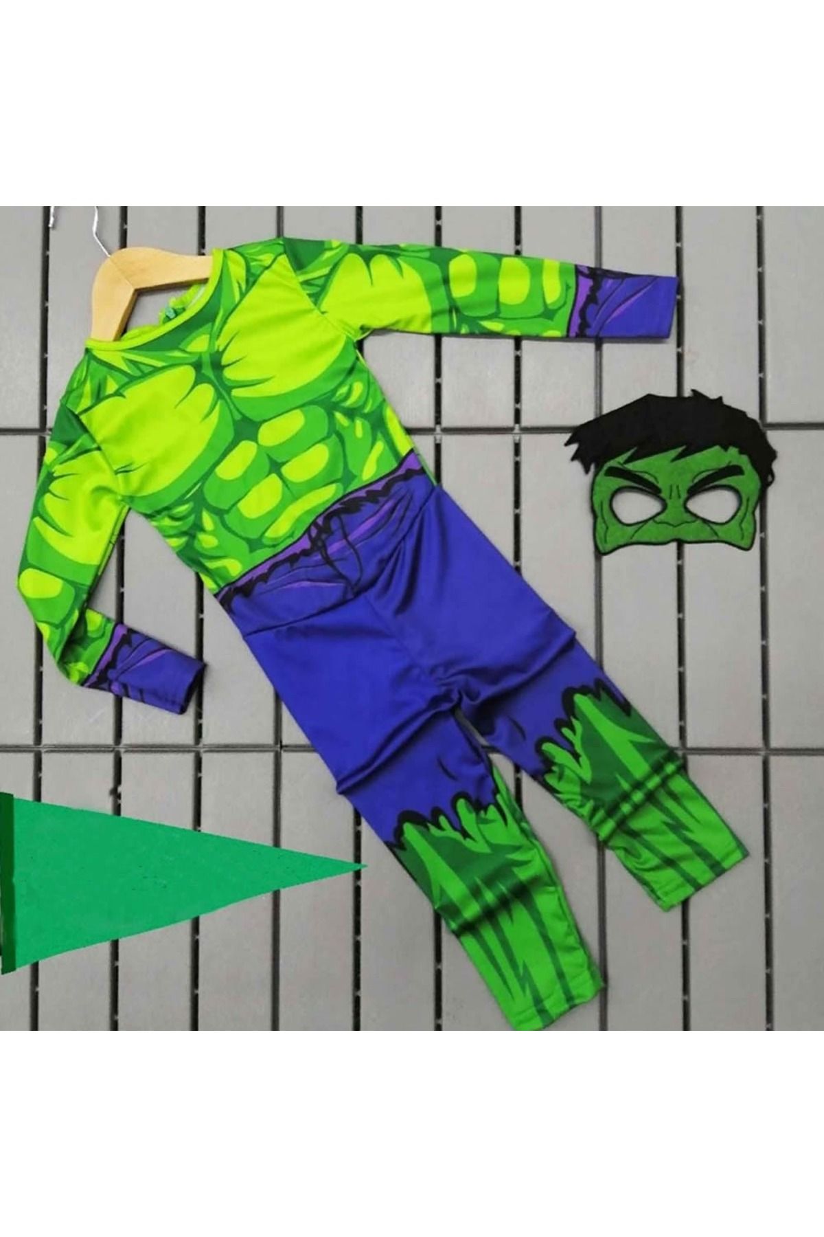 Hulk Maskeli Hulk Çocuk Kostümü