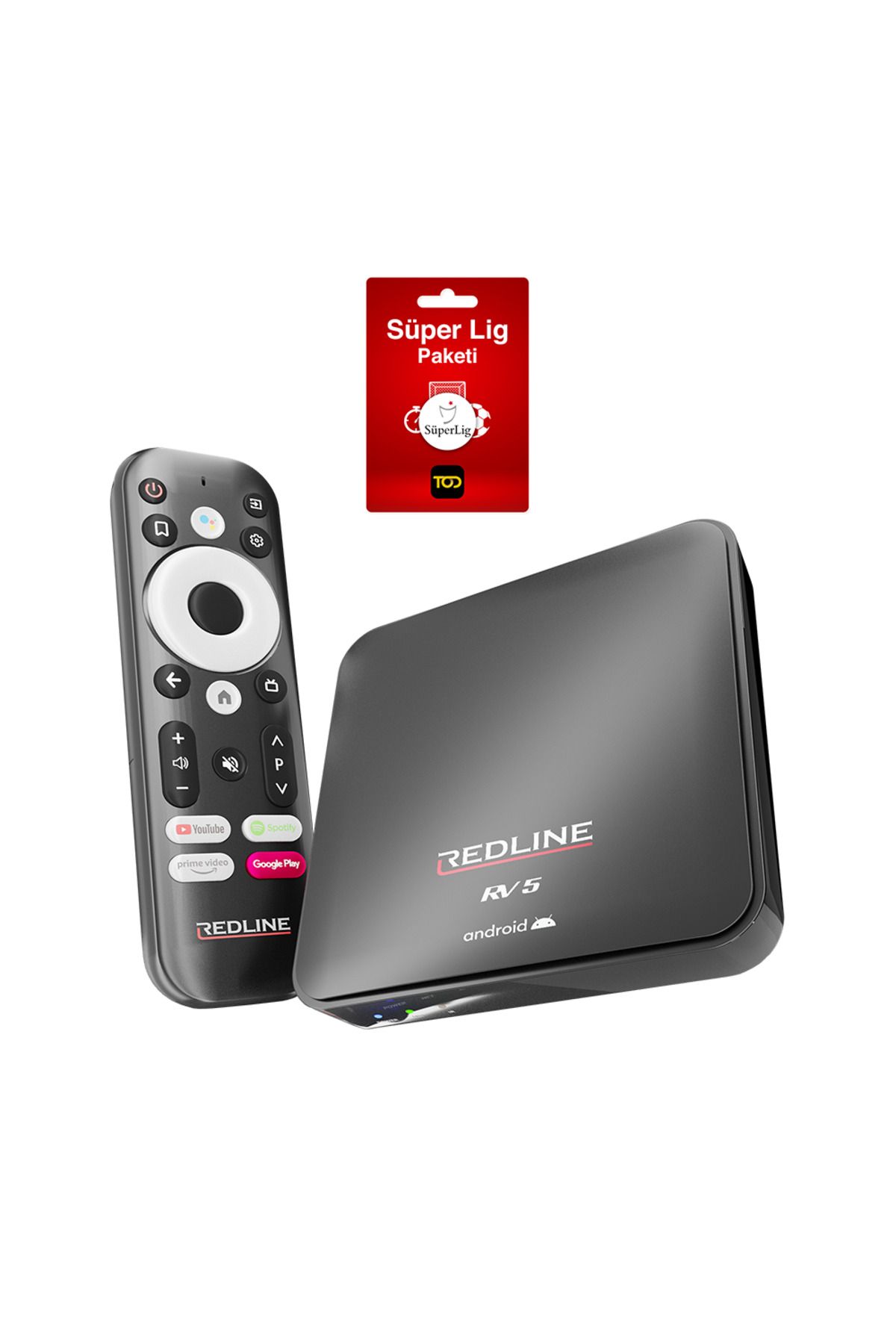 Redline Rv 5 Android Tv Box - 3 Aylık Tod Süper Lig Paketi