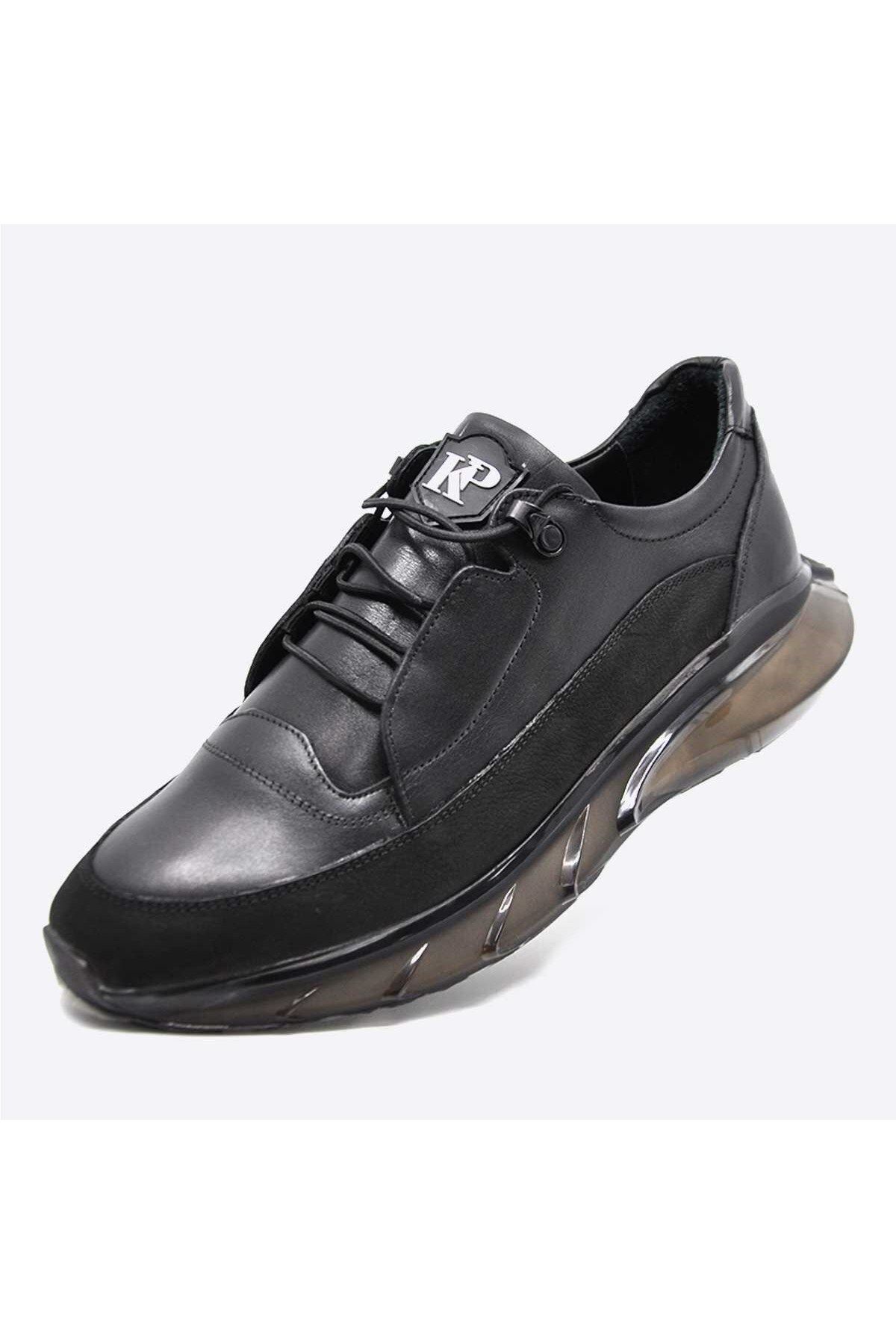 Fosco Siyah Erkek Spor Sneaker Ayakkabı Air Taban 9831