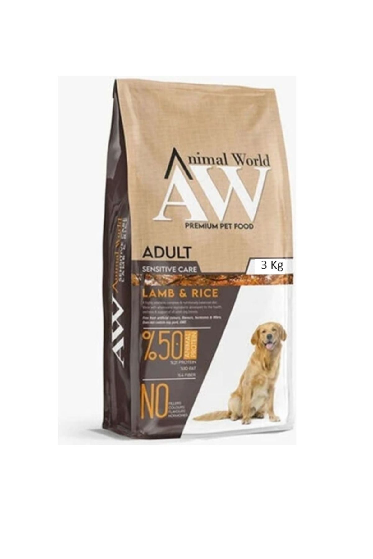 Animal World ANİMAL WOLRD Lamb Rice adult köpek maması