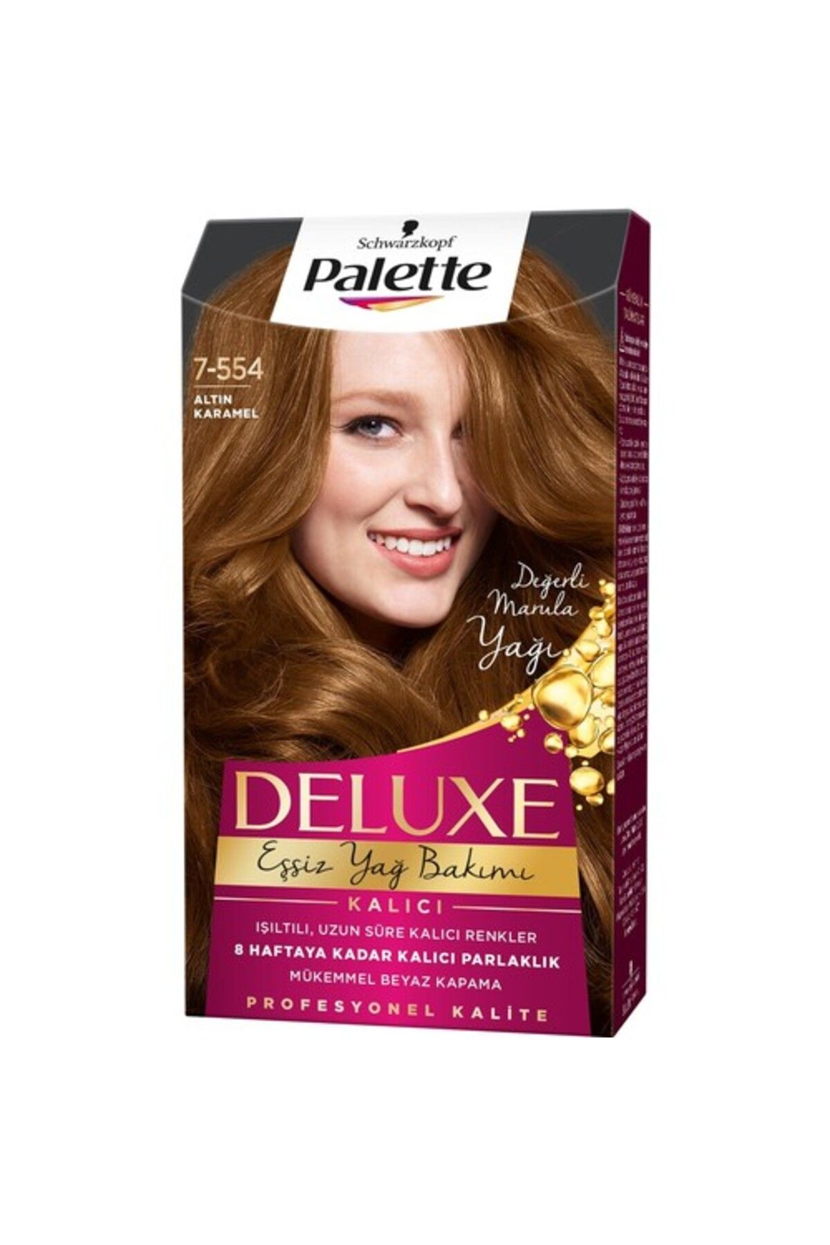 Palette Schwarzkopf Palette Deluxe 7-554 Altın Karamel Saç Boyası