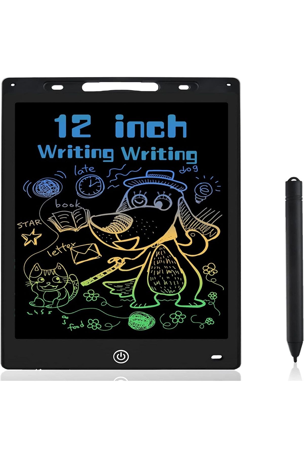 Pemendo 12" Büyük Boy, Dijital Kalemli, Çizim Yazı Tahtası, Grafik Tablet, Çizim Tablet, 12 Inç Ekran Renkli