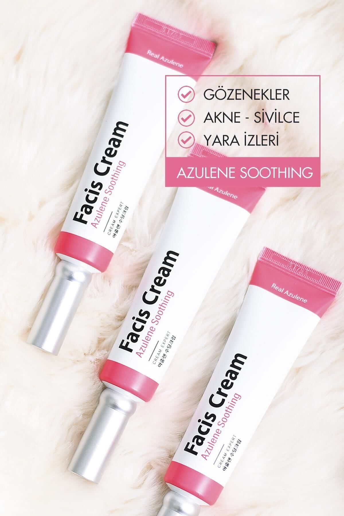Facis Gözenek + Akne Ve Sivilce +yara Izleri + Kırışıklık Karşıtı Azulene Soothing Krem