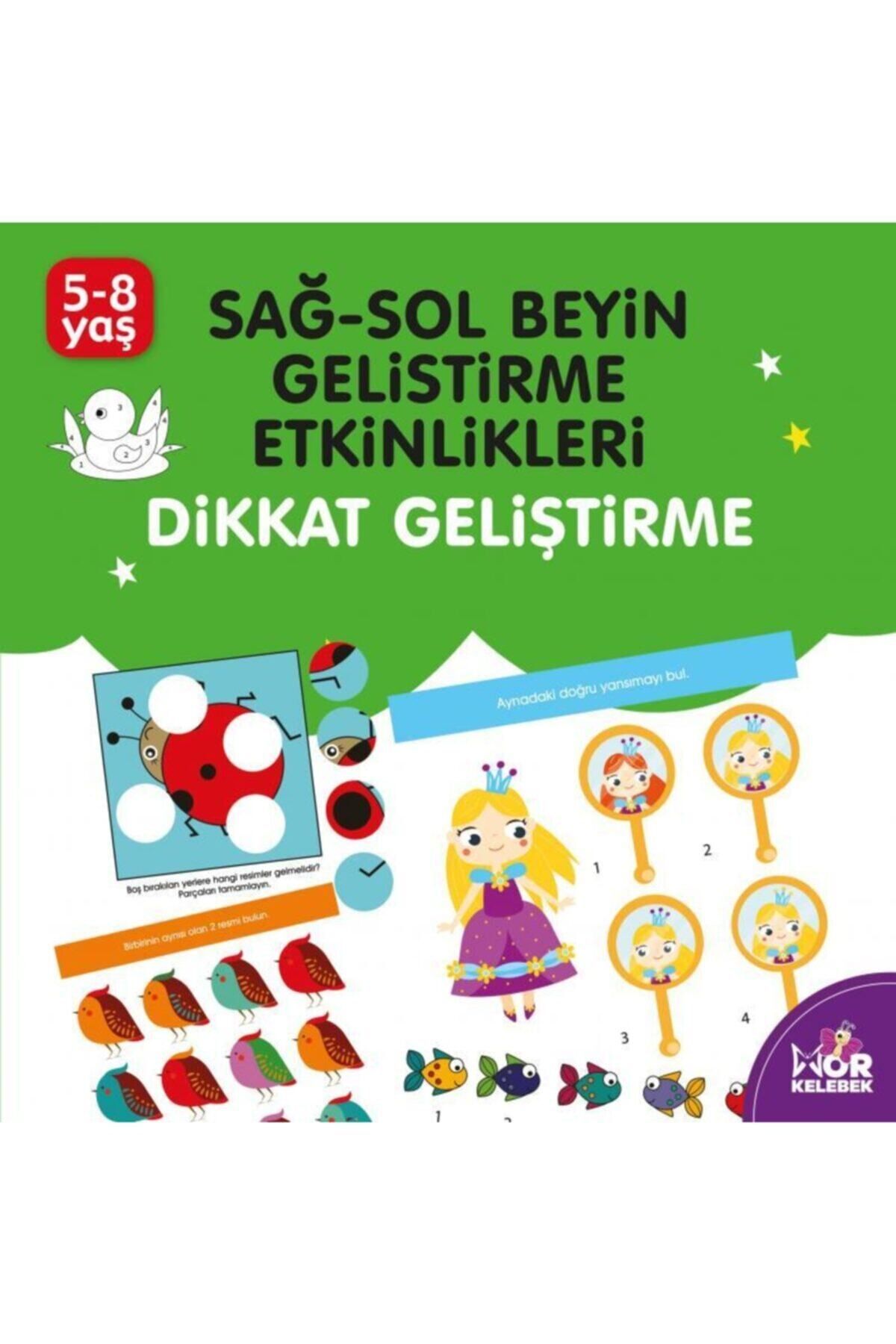 Halk Kitabevi Sağ-Sol Beyin Geliştirme Etkinlikleri Dikkat Geliştirme / Kolektif / Halk Kitabevi / 9786257182645