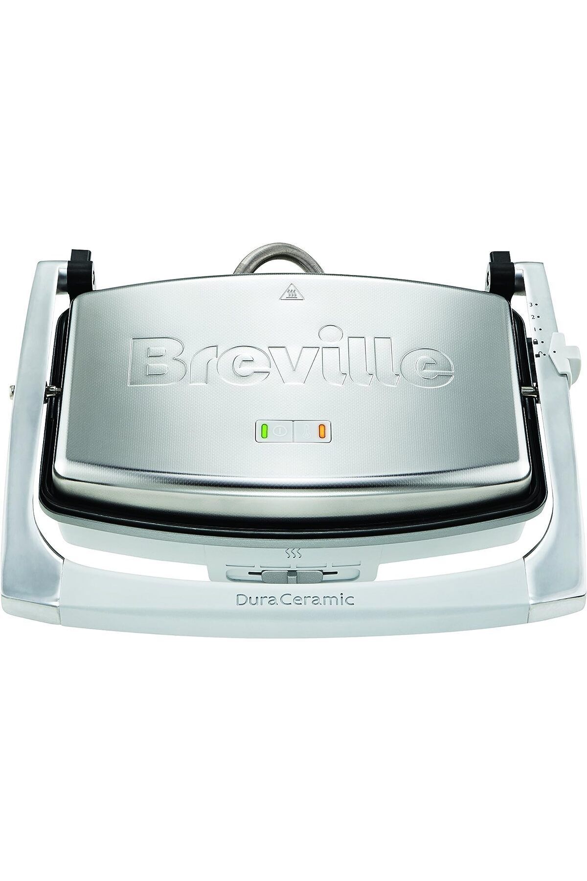 Breville Astarlı Breville sandviç makinesi DuraCeramic 1000 W, kızak Plakaları, Gümüş