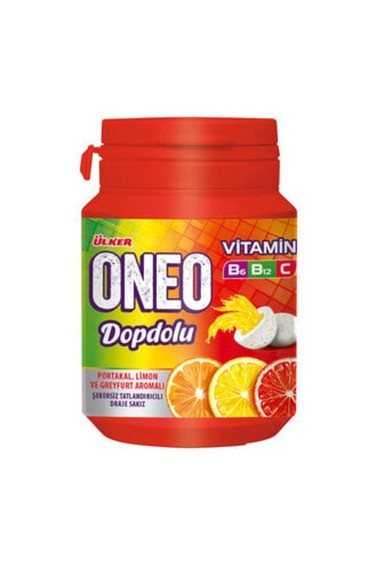 Ülker Oneo Dopdolu Vitamin Draje Meyve Aromalı Sakız 48G ( 5 ADET )