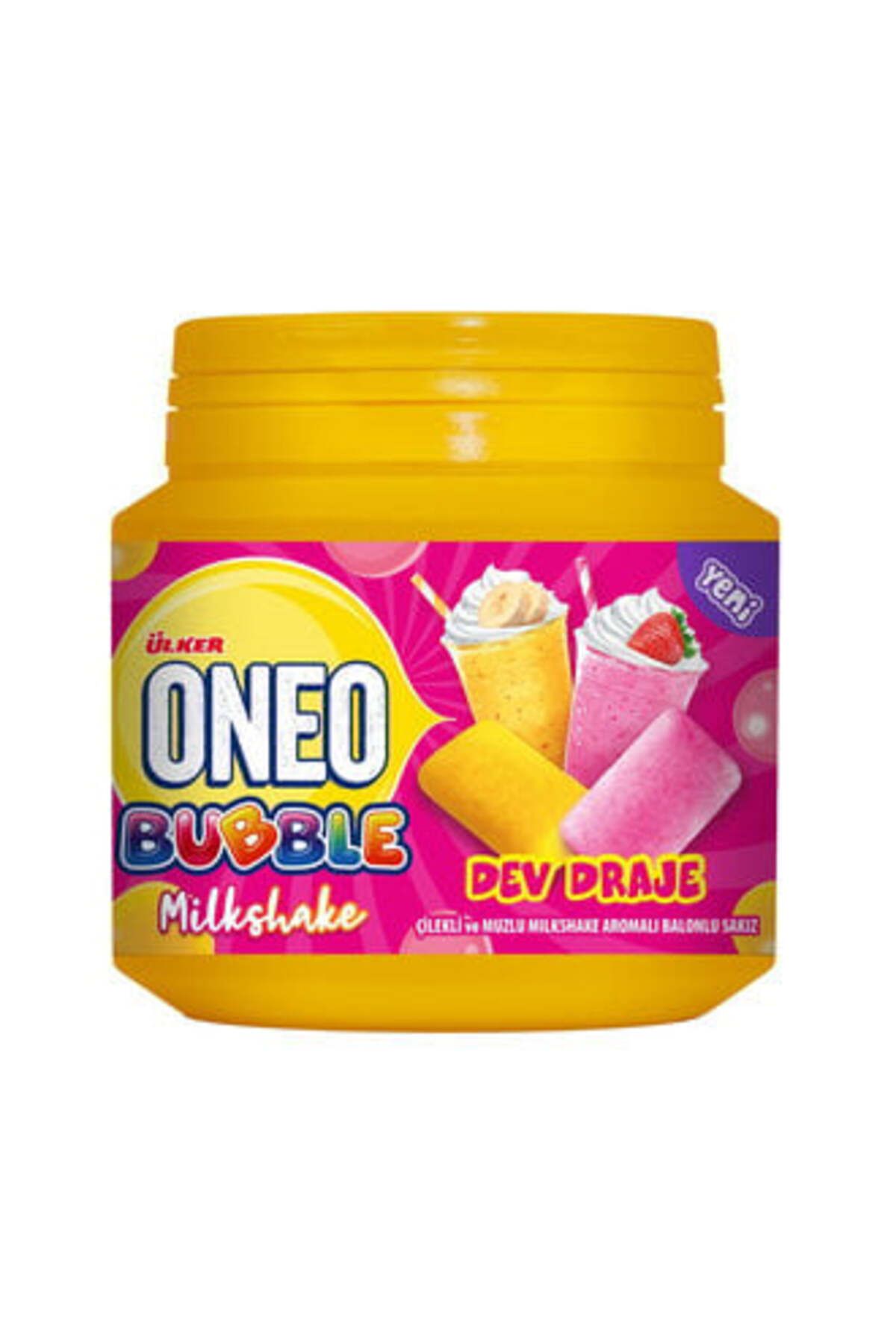Ülker Oneo Bubble Çilek & Muz Milkshake Aromalı Sakız 76 Gr ( 1 ADET )