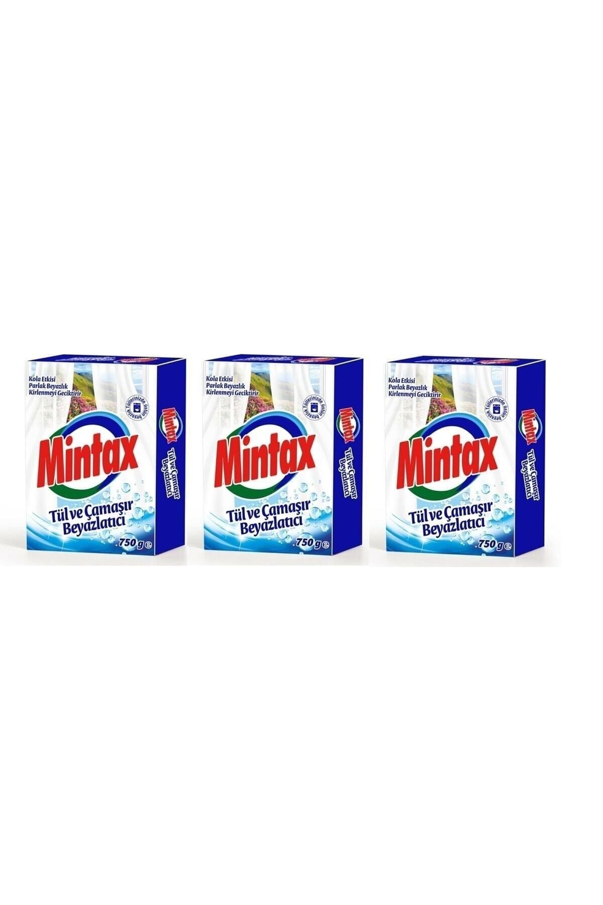 Mintax Tül Ve Çamaşır Beyazlatıcı 750 gr X 3 Adet