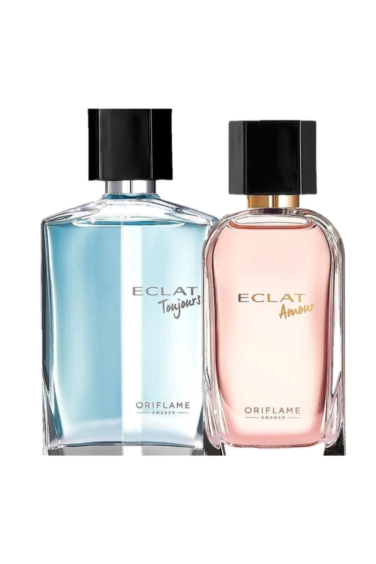 Oriflame Eclat Toujours Edt 75 ml Erkek Parfüm + Eclat Amour Edt 50 ml Kadın Parfüm Set OKD10162