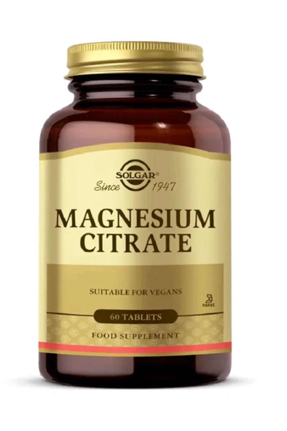 Solgar Magnesium Citrate 200 Mg 60 Tablet (MAGNEZYUM MAGNESYUM SİTRAT