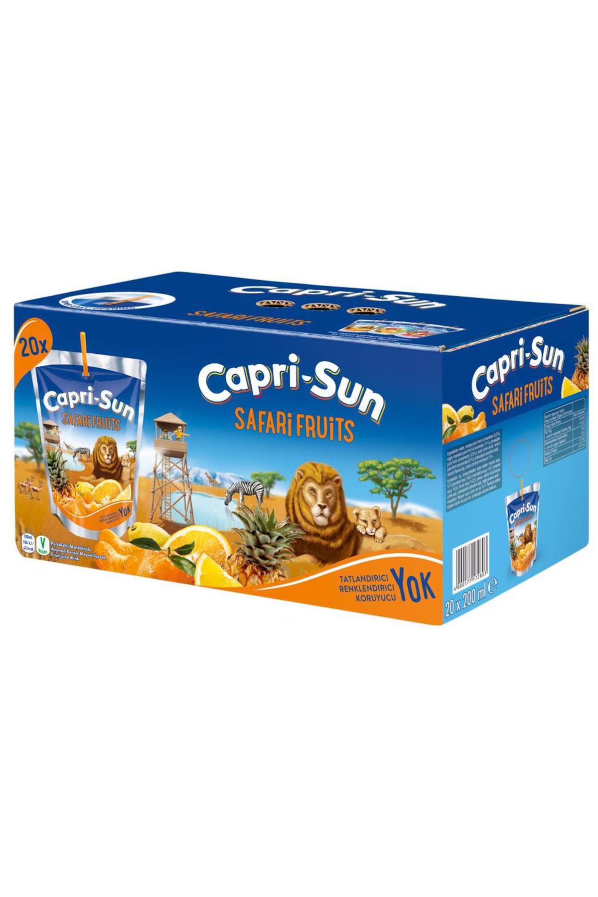 Capri - Sun Caprisun Safari Fruits 200mlx20 Meyve Suyu (1 KOLİ)