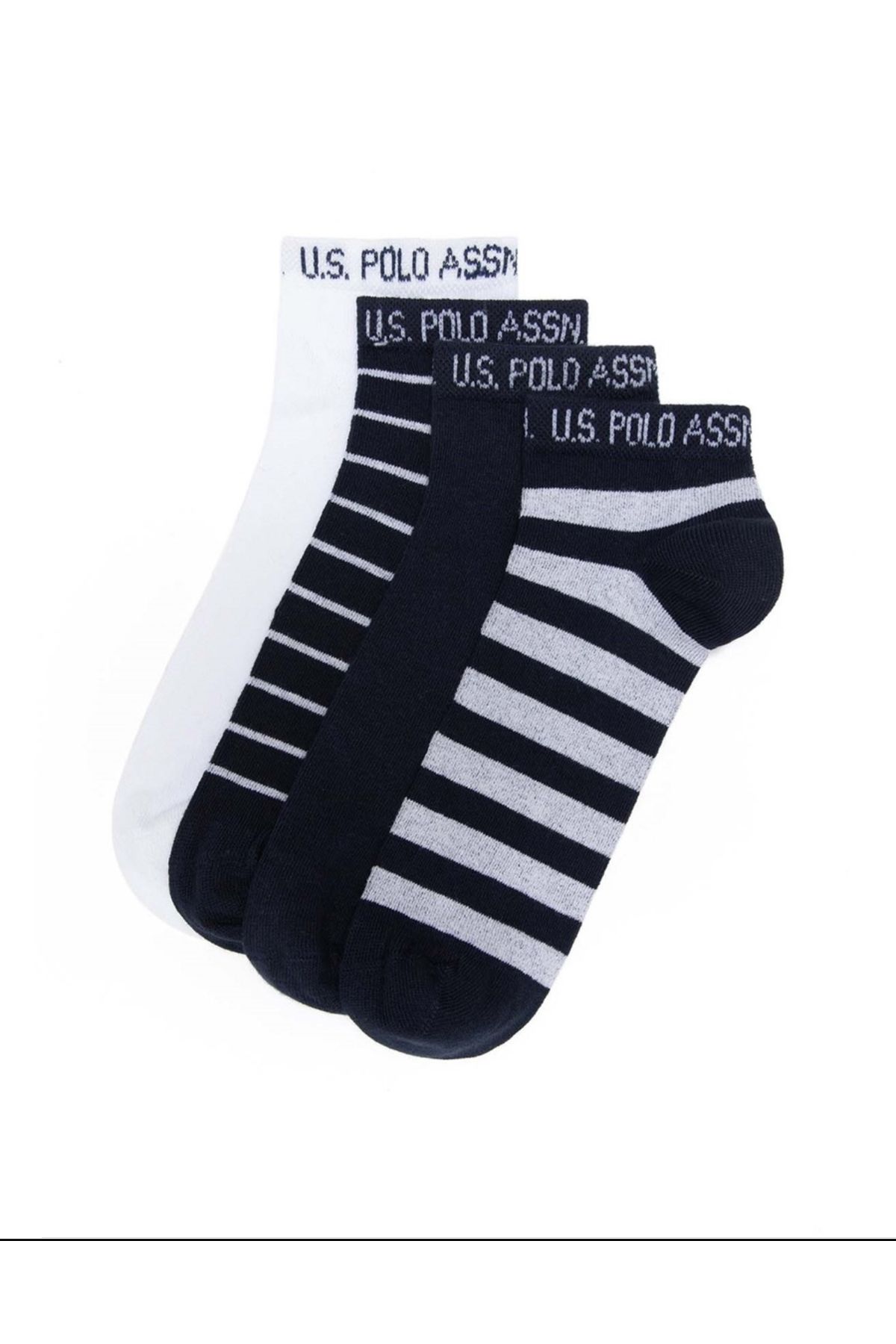 U.S. Polo Assn. U.S. Polo Assn. 4 lü Lacivert Bilek Erkek Çorap