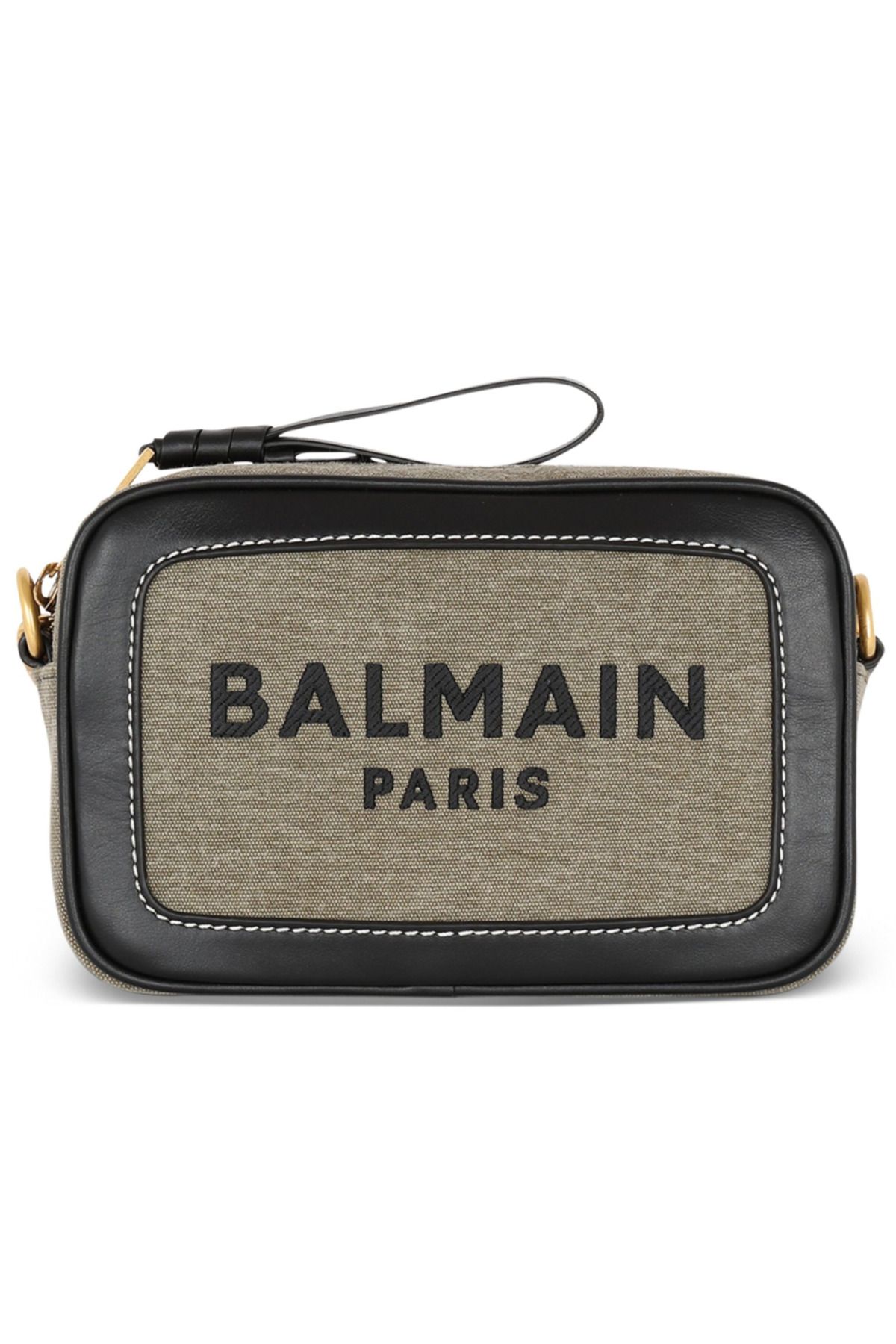 BALMAIN Canvas Monogram B-Army Camera Bag