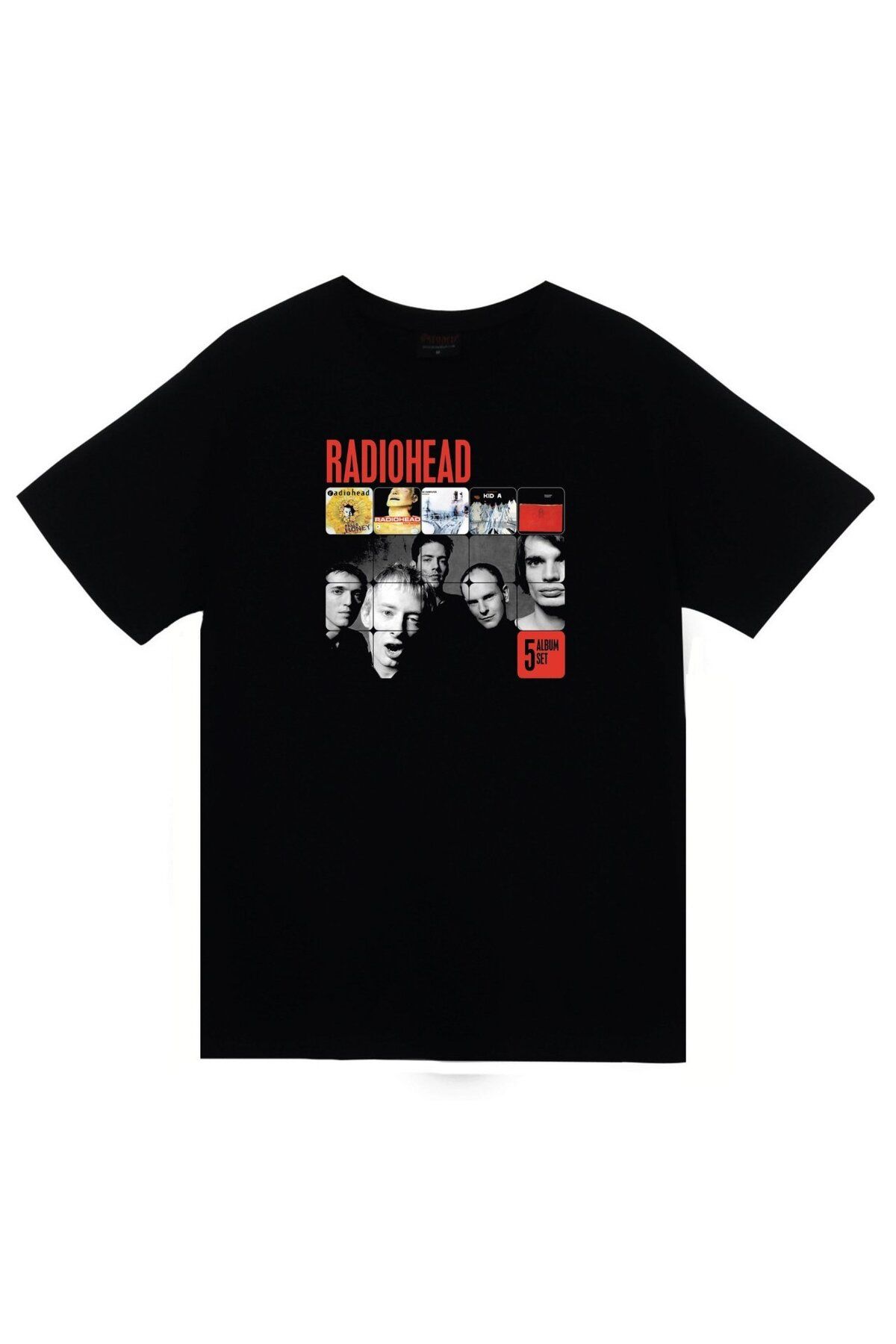 fame-stoned Radiohead Baskılı T-shirt