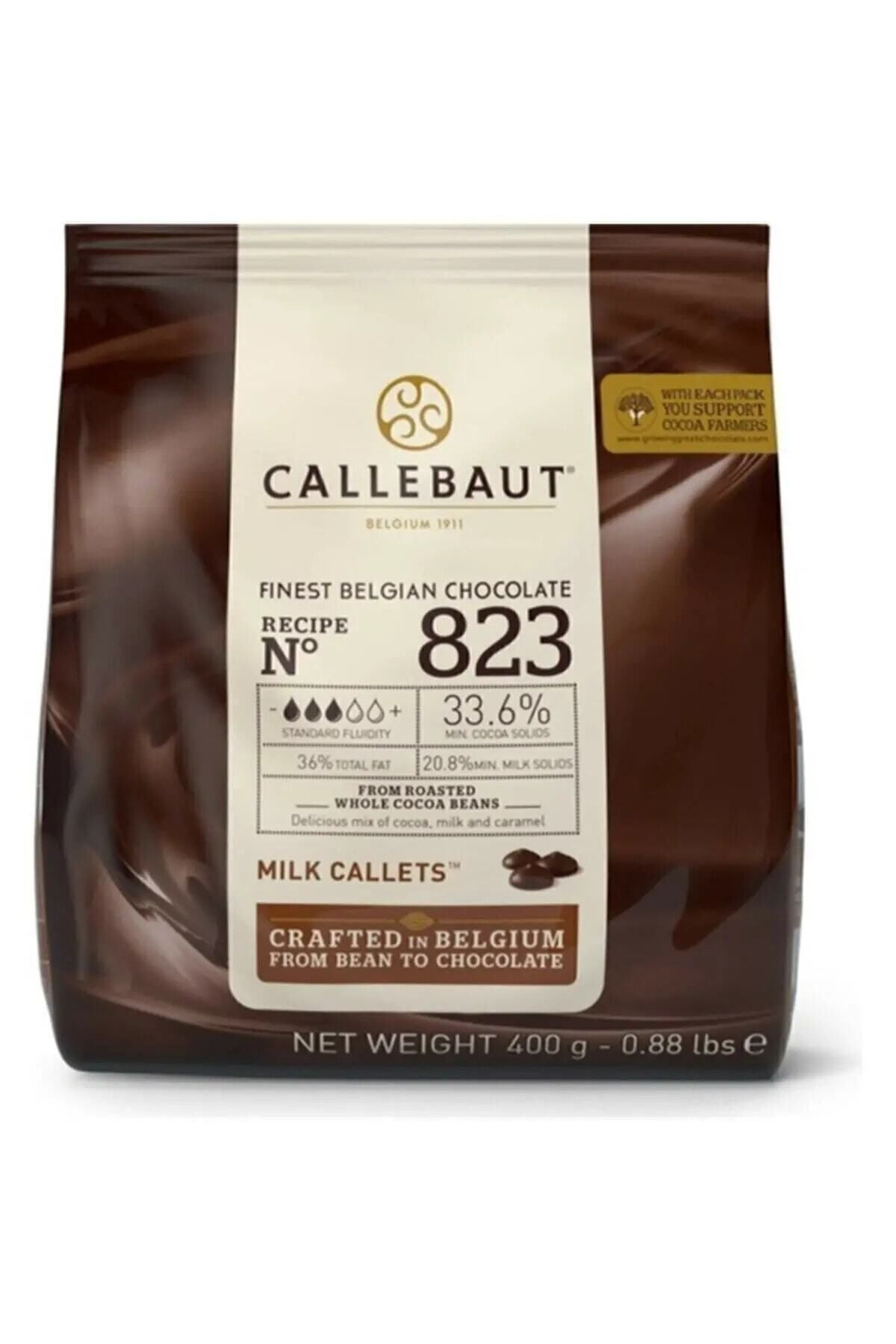 Callebaut Sütlü Damla Çikolata 823  400 gr