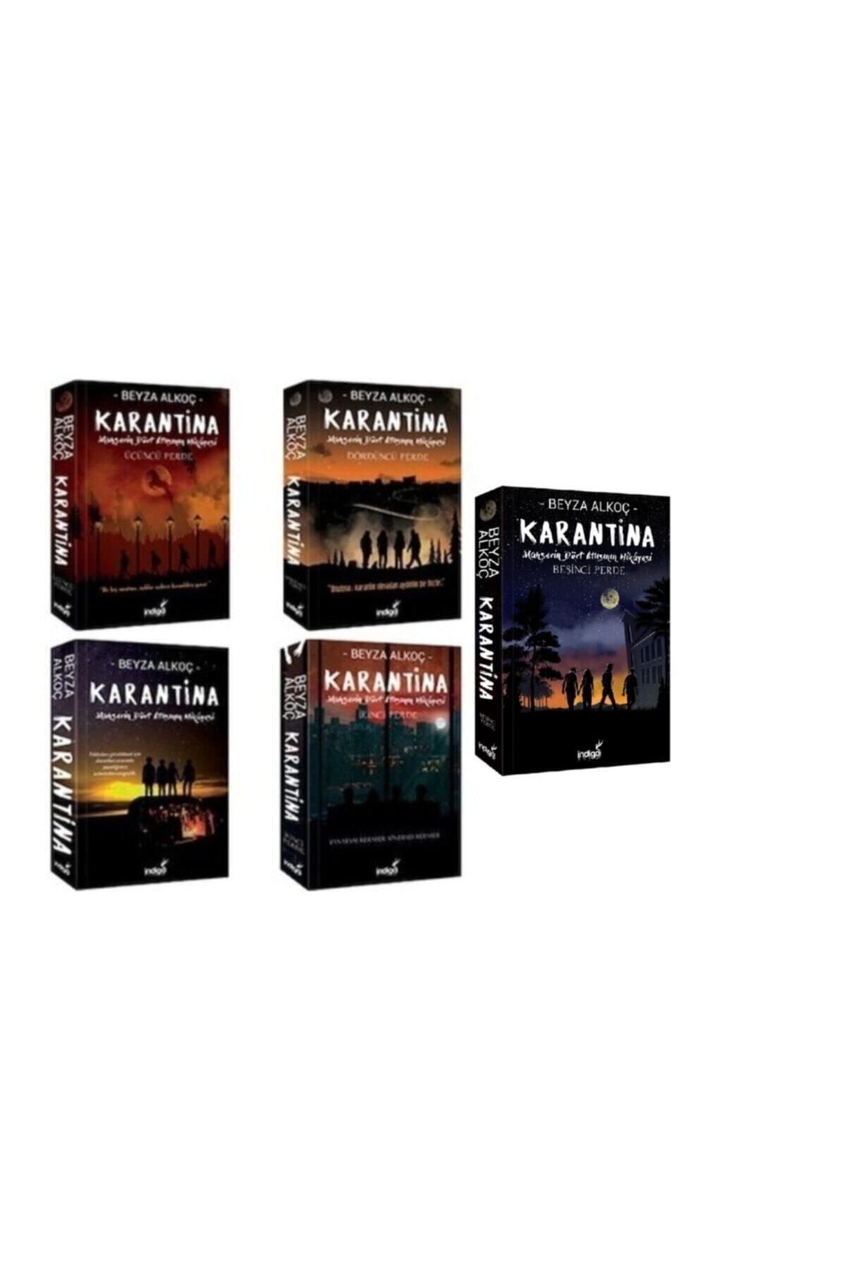 İndigo Kitap Karantina Serisi 5 Kitap Set Ciltsiz Beyza Alkoç