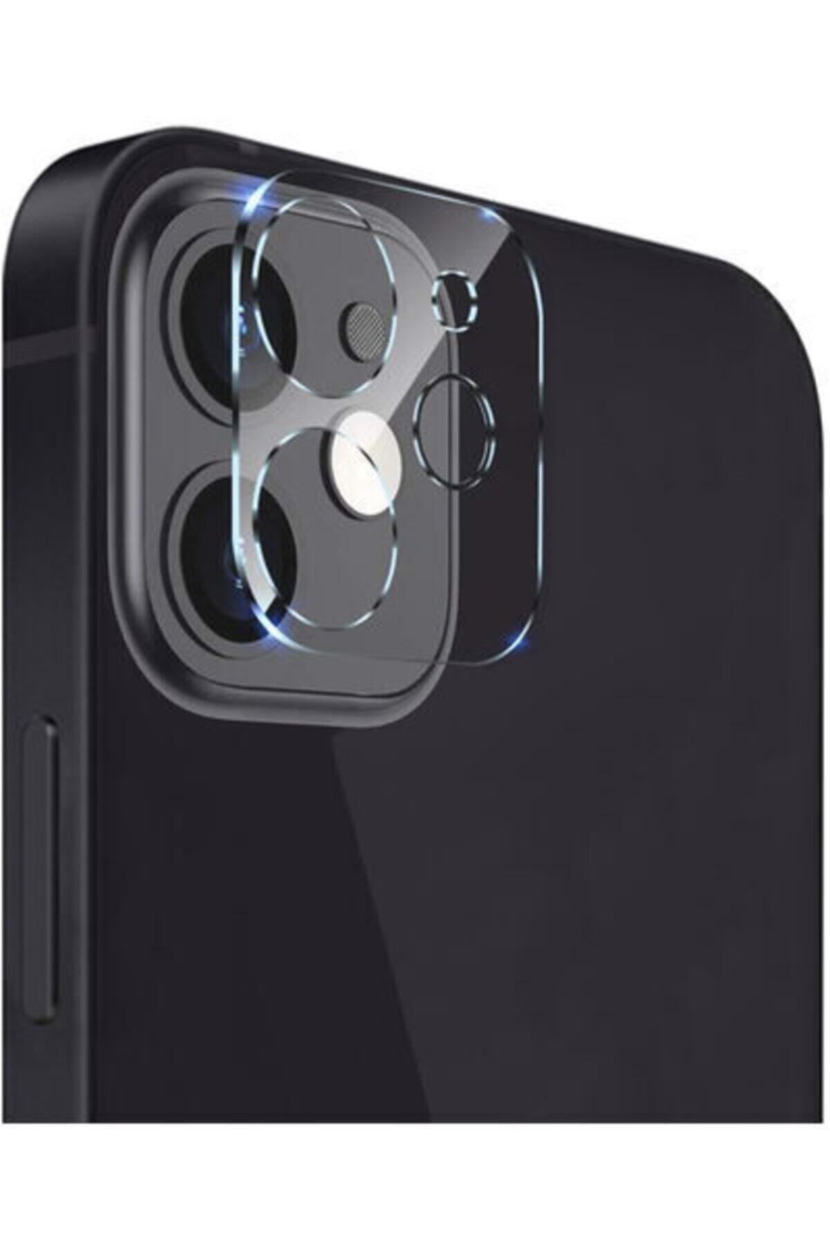 Powerfox Iphone 12 Uyumlu Kamera Koruyucu 9d Kırılmaz Cam Lens Koruma