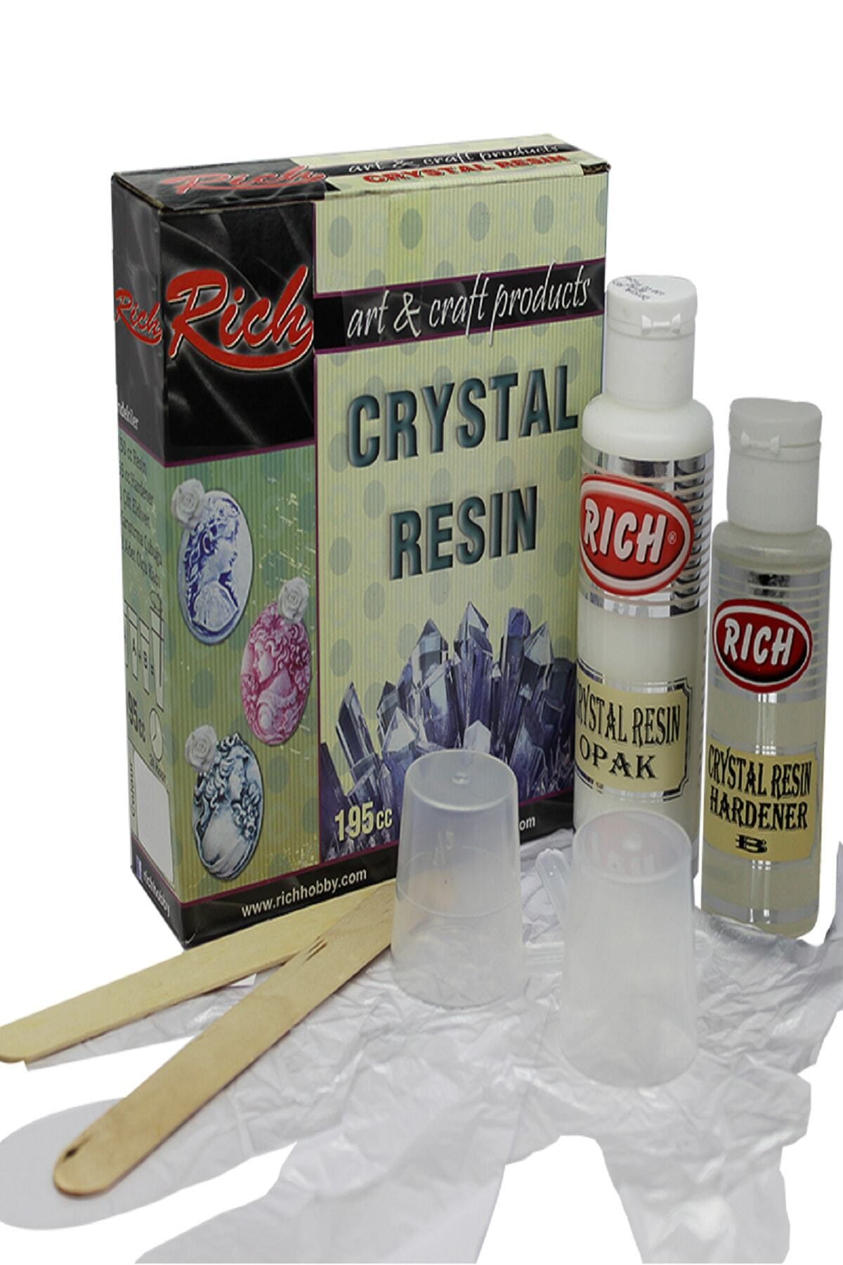 Rich Crystal Resin Transparan Şeffaf Kristal Reçine Set 195 Cc