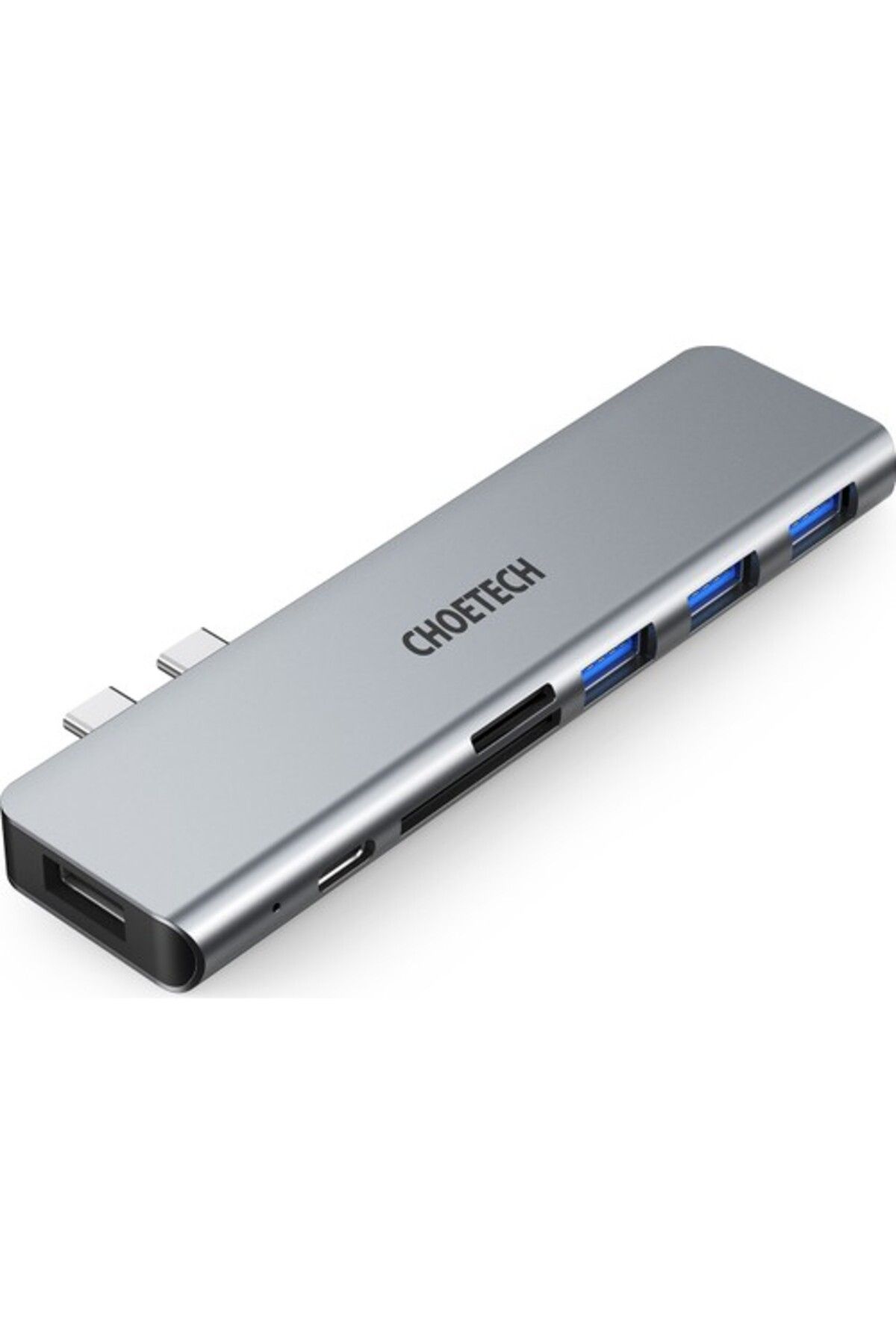 CHOETECH 7 In 1 Type C Çevirici Macbook Çoklayacı Adaptör Gri M23