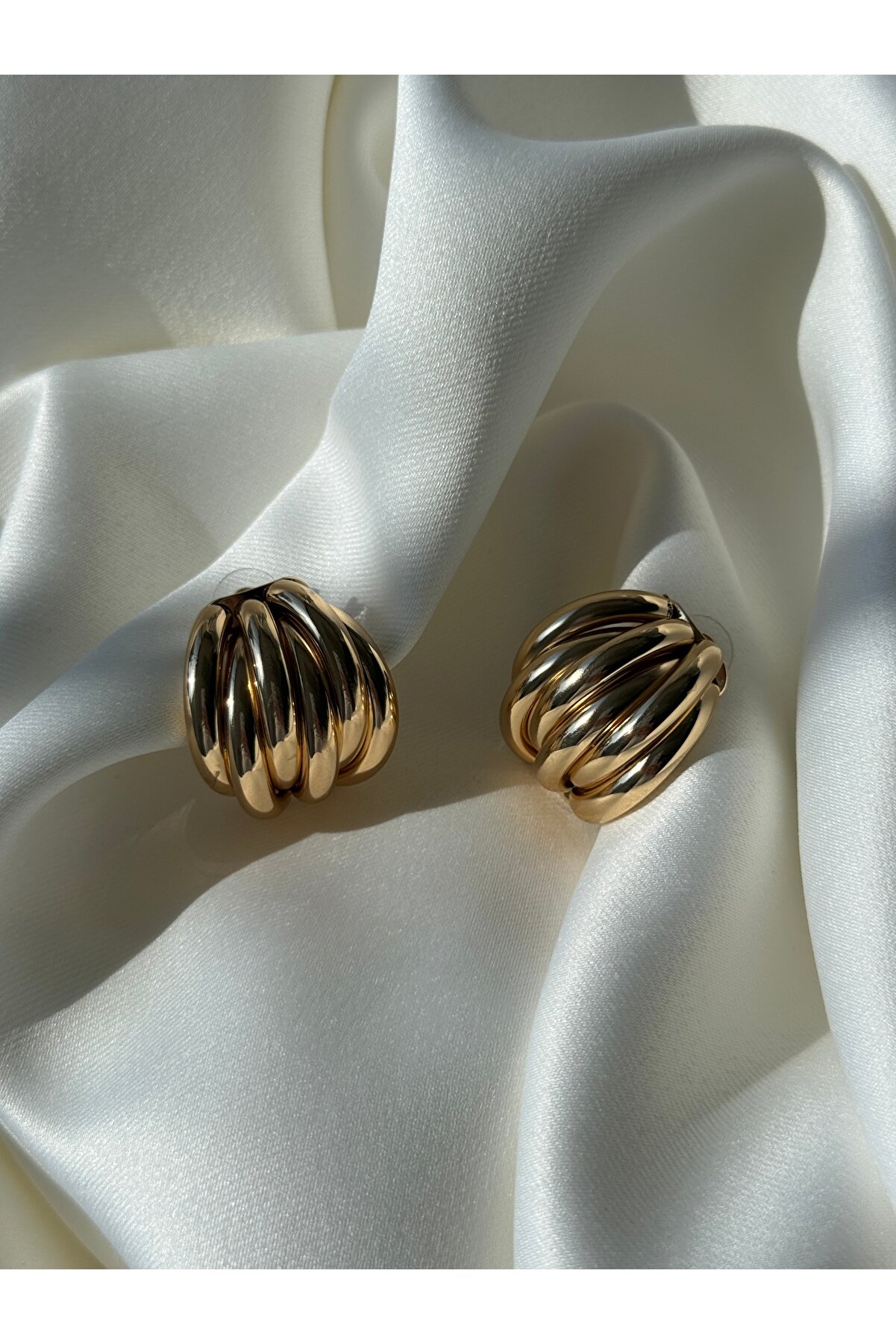 Büyük Vintage Küpe — Gold 3