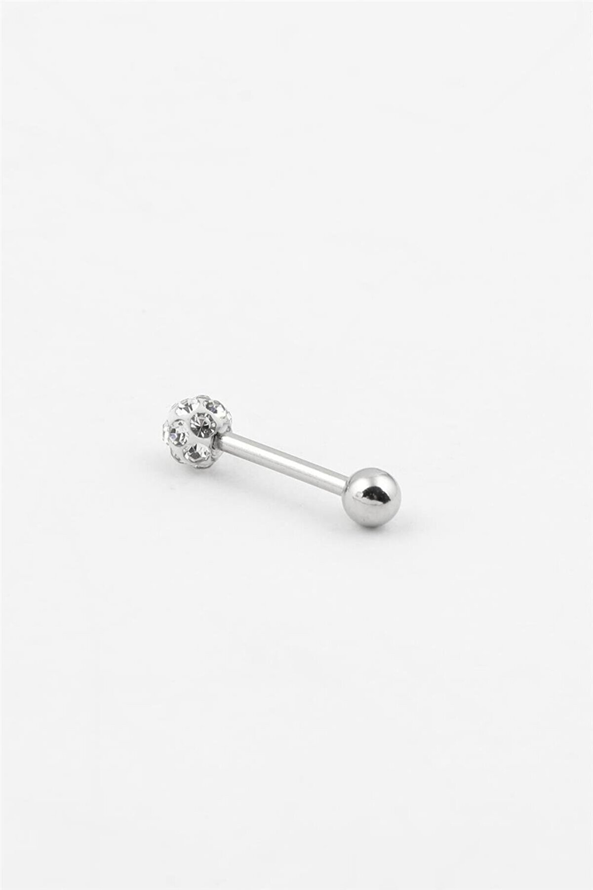 Tek Kristal Düz Piercing
